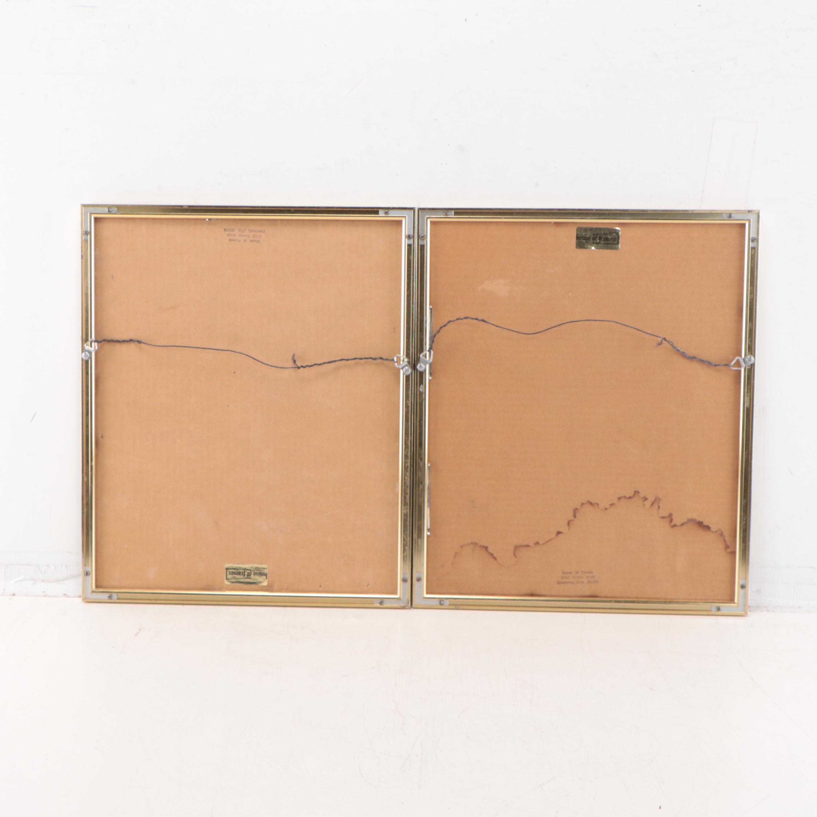 Lithographs After G.R. Cheesebrough of Barristers, Mid-20th Century