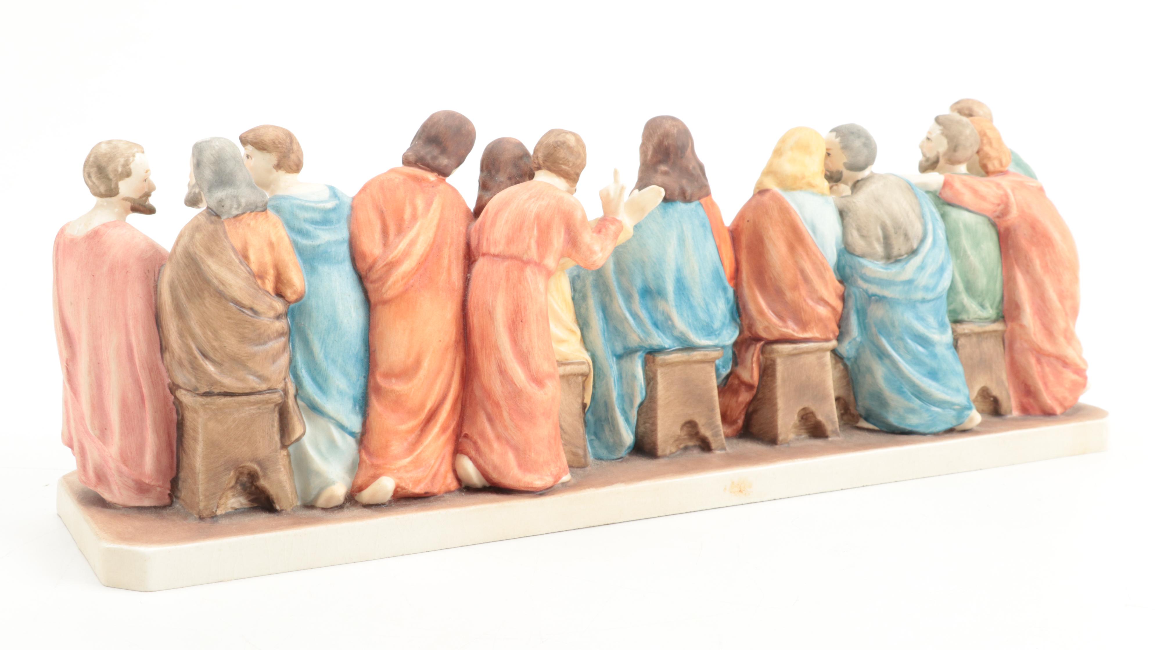 Goebel Porcelain "The Last Supper" Cast Figure After Leonardo da Vinci