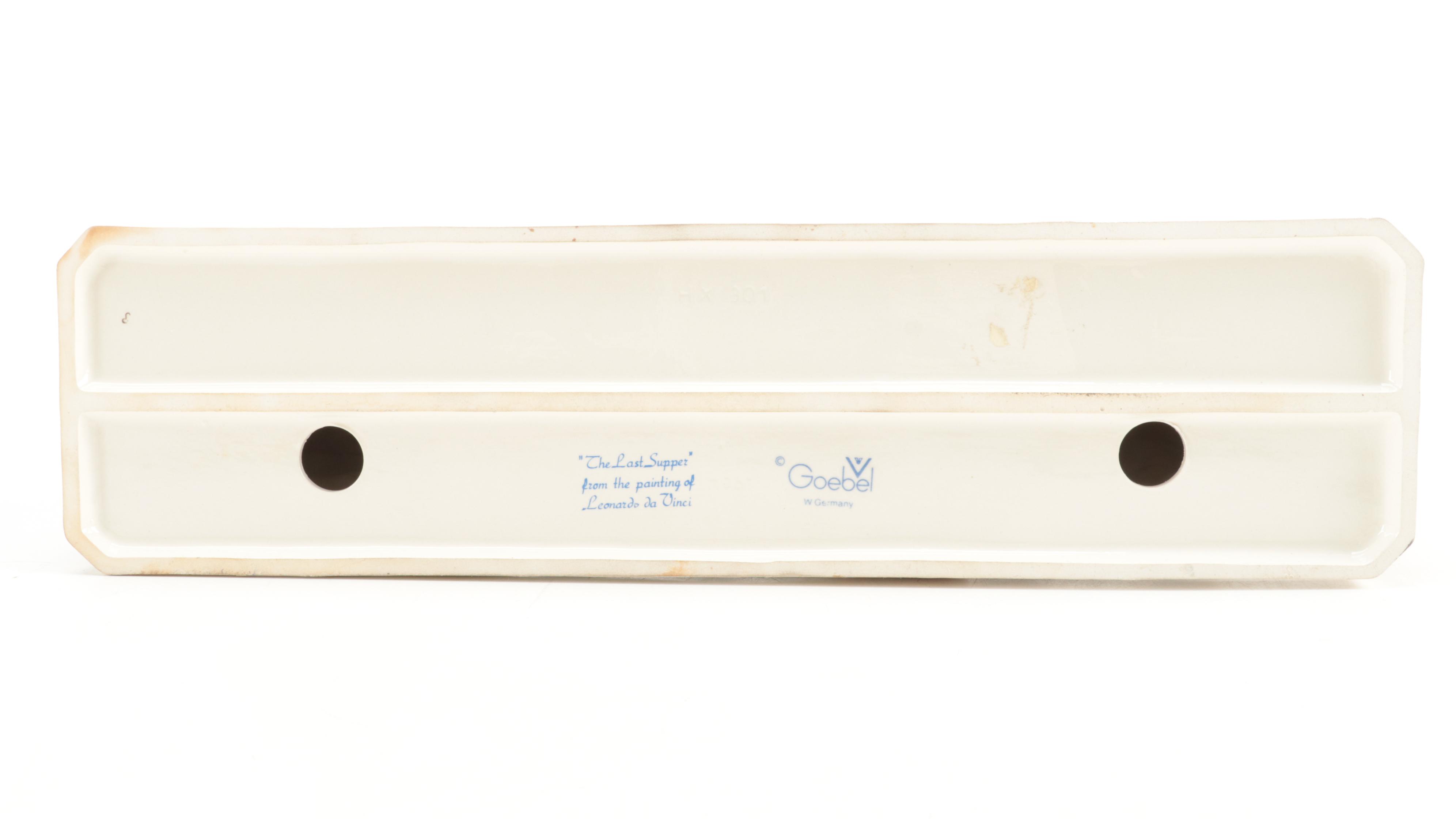 Goebel Porcelain "The Last Supper" Cast Figure After Leonardo da Vinci