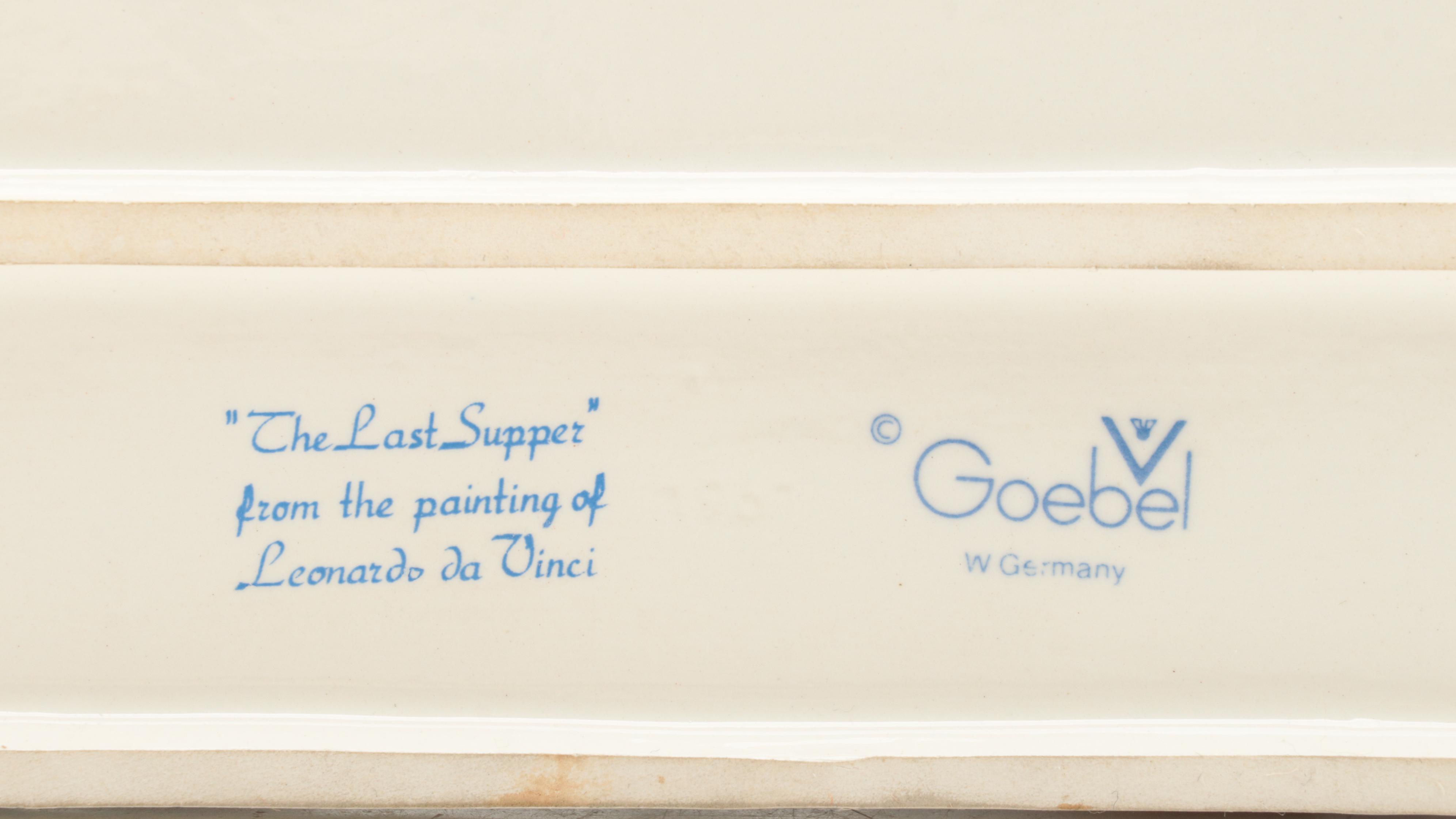 Goebel Porcelain "The Last Supper" Cast Figure After Leonardo da Vinci