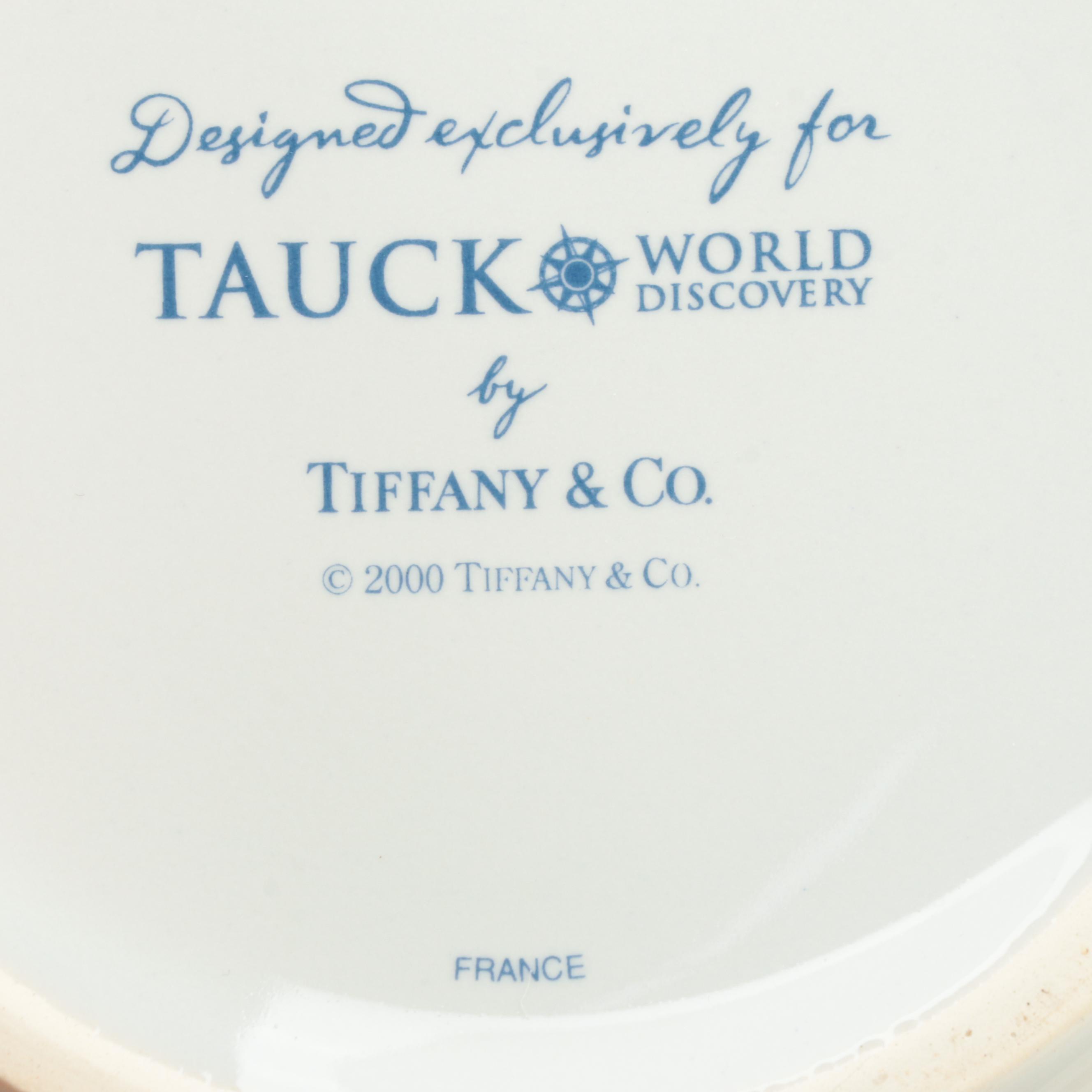 Tiffany & Co. for Tauck "World Discovery" Round Porcelain Box, 2000