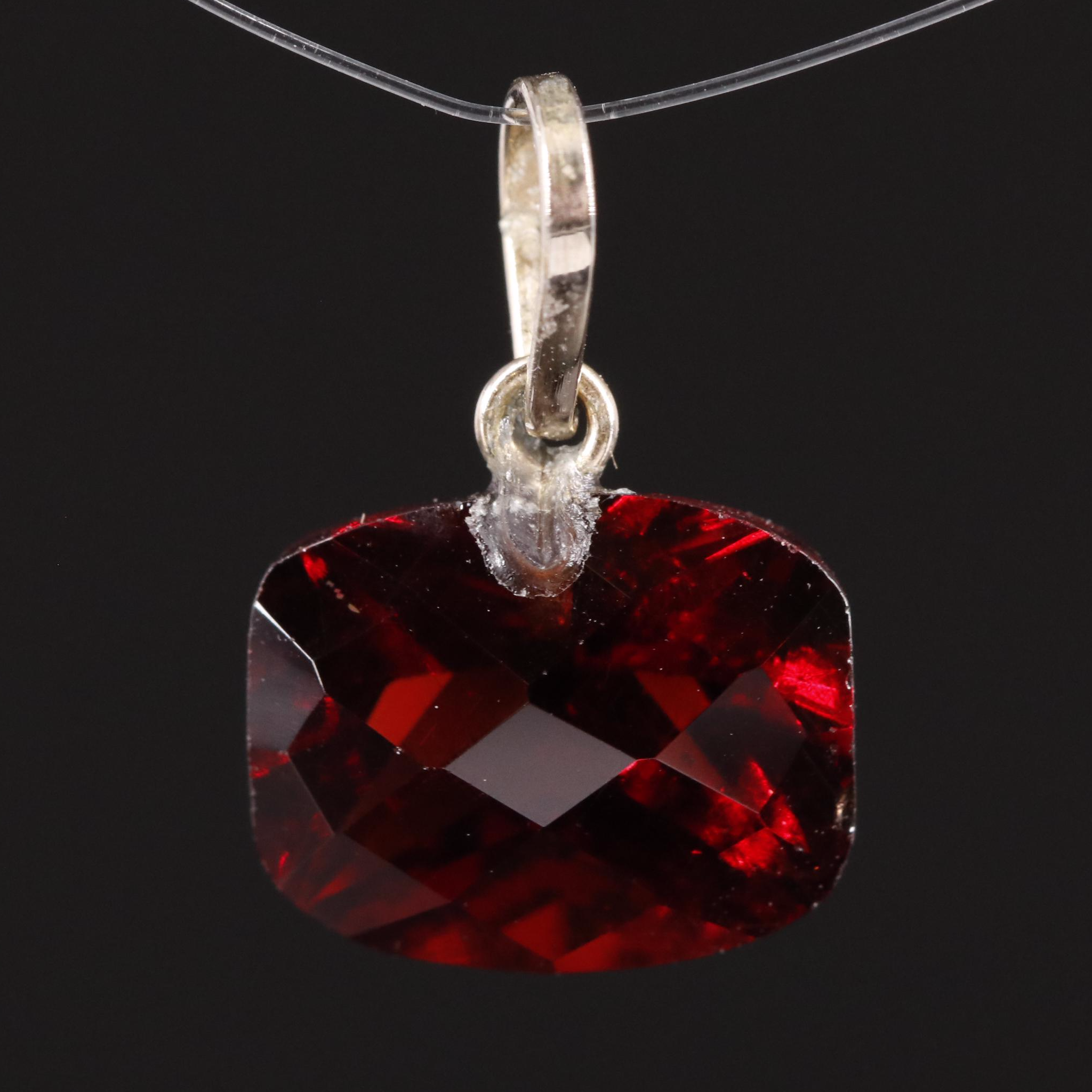 14K Garnet Pendant