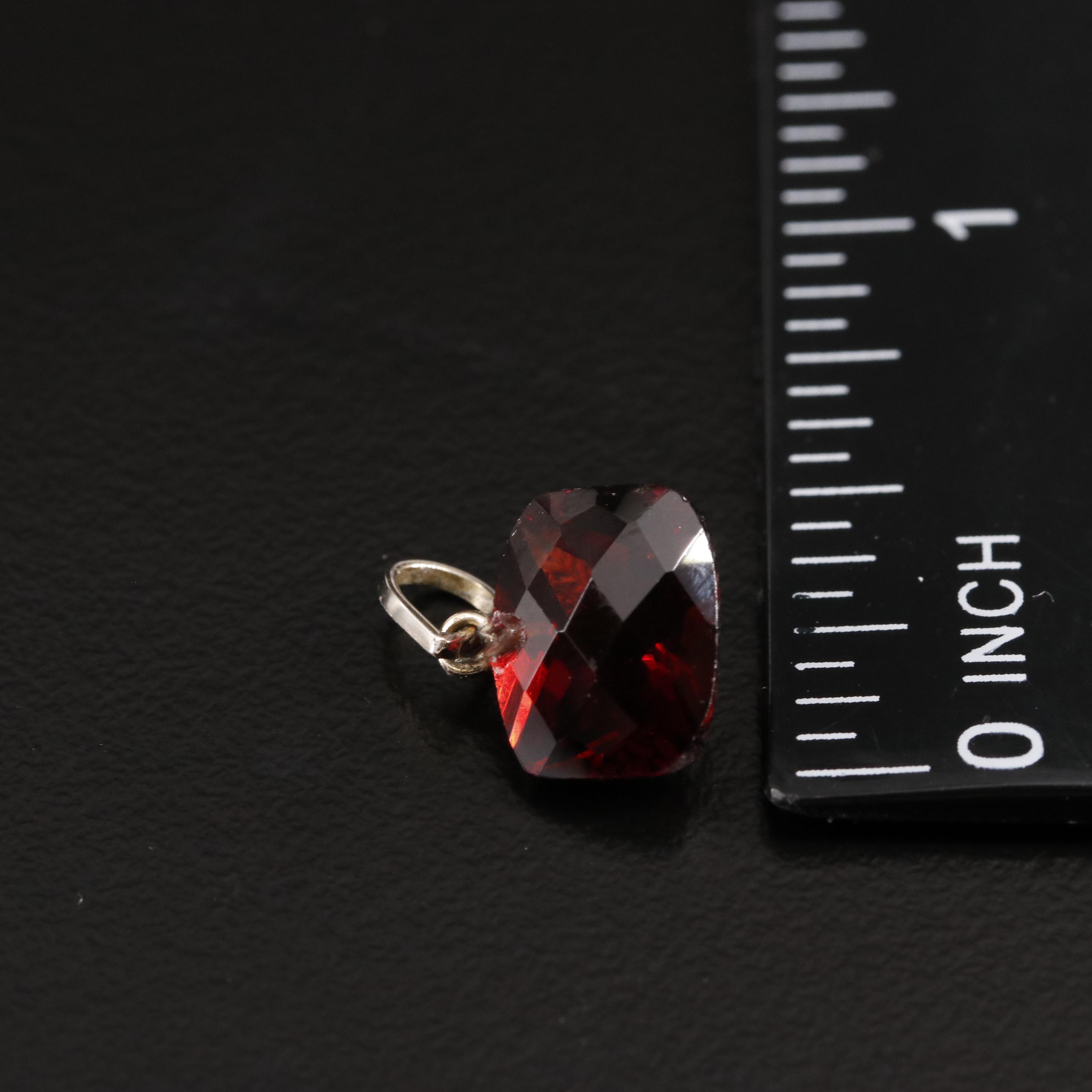 14K Garnet Pendant