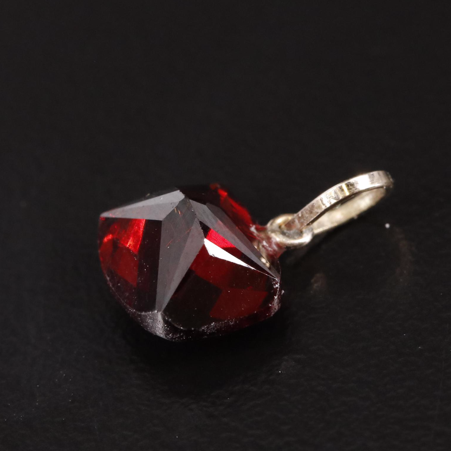 14K Garnet Pendant