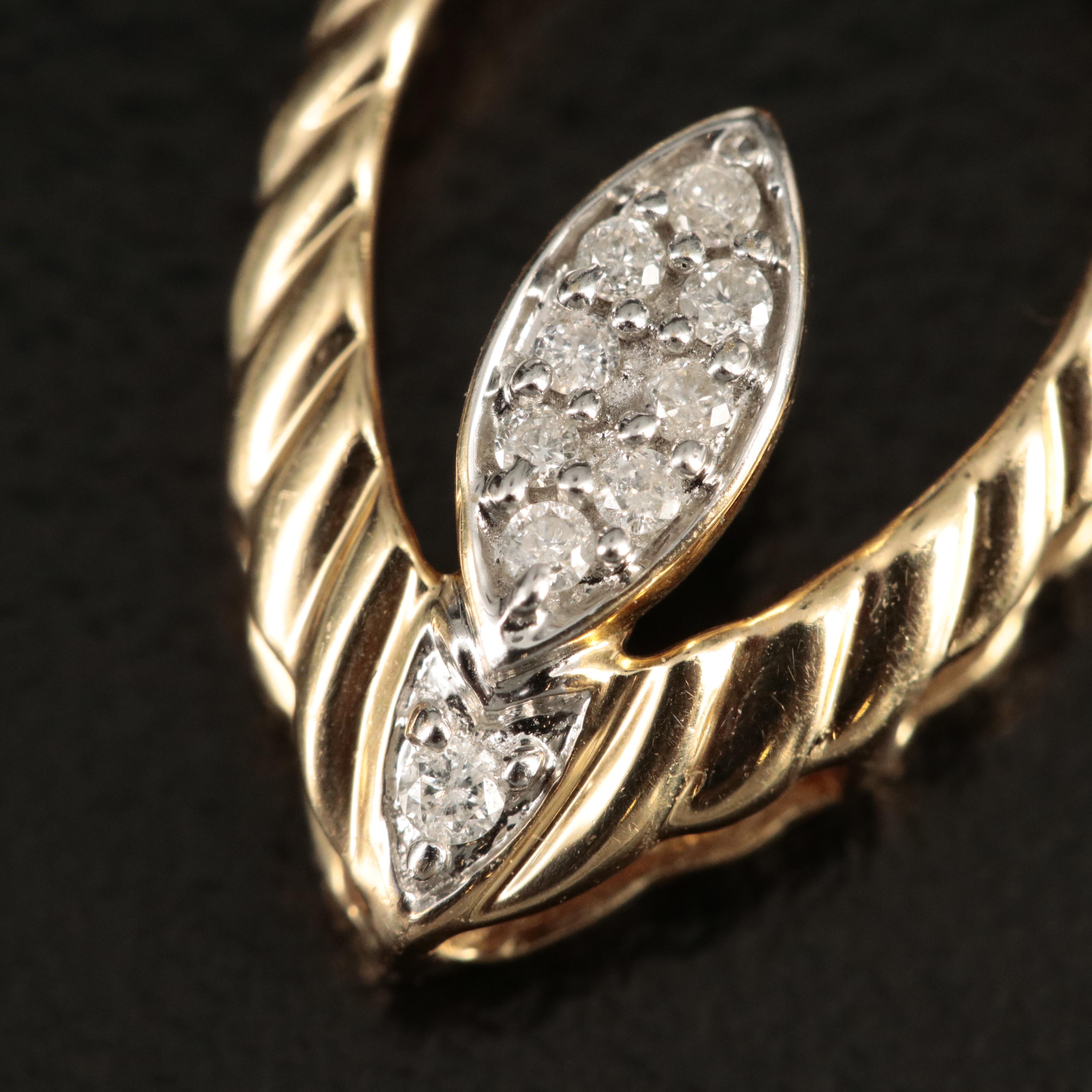 14K 0.07 CTW Diamond Slide Pendant