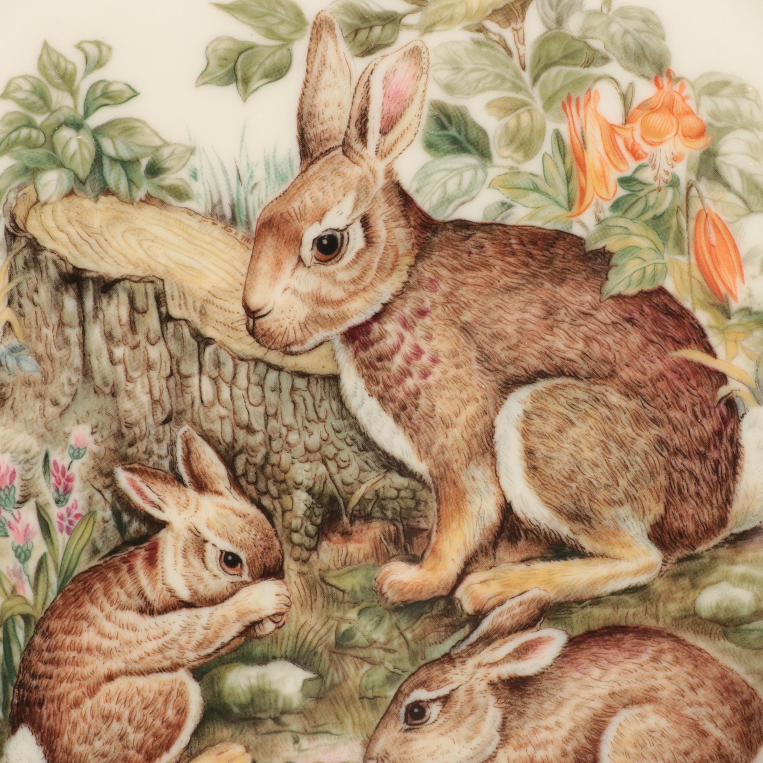 Lenox "Raccoons" and Other "Woodland Wildlife" Porcelain Plates