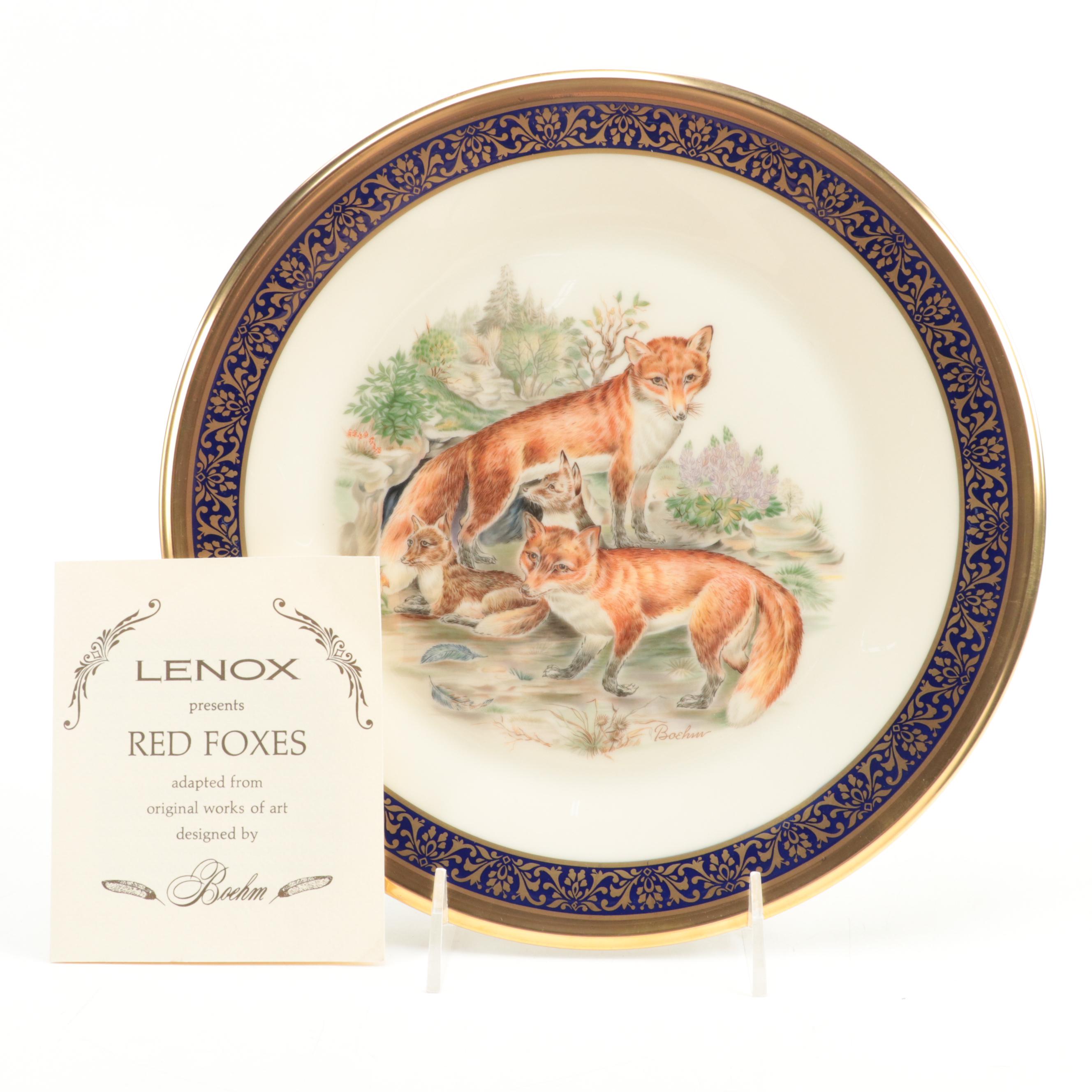Lenox "Raccoons" and Other "Woodland Wildlife" Porcelain Plates