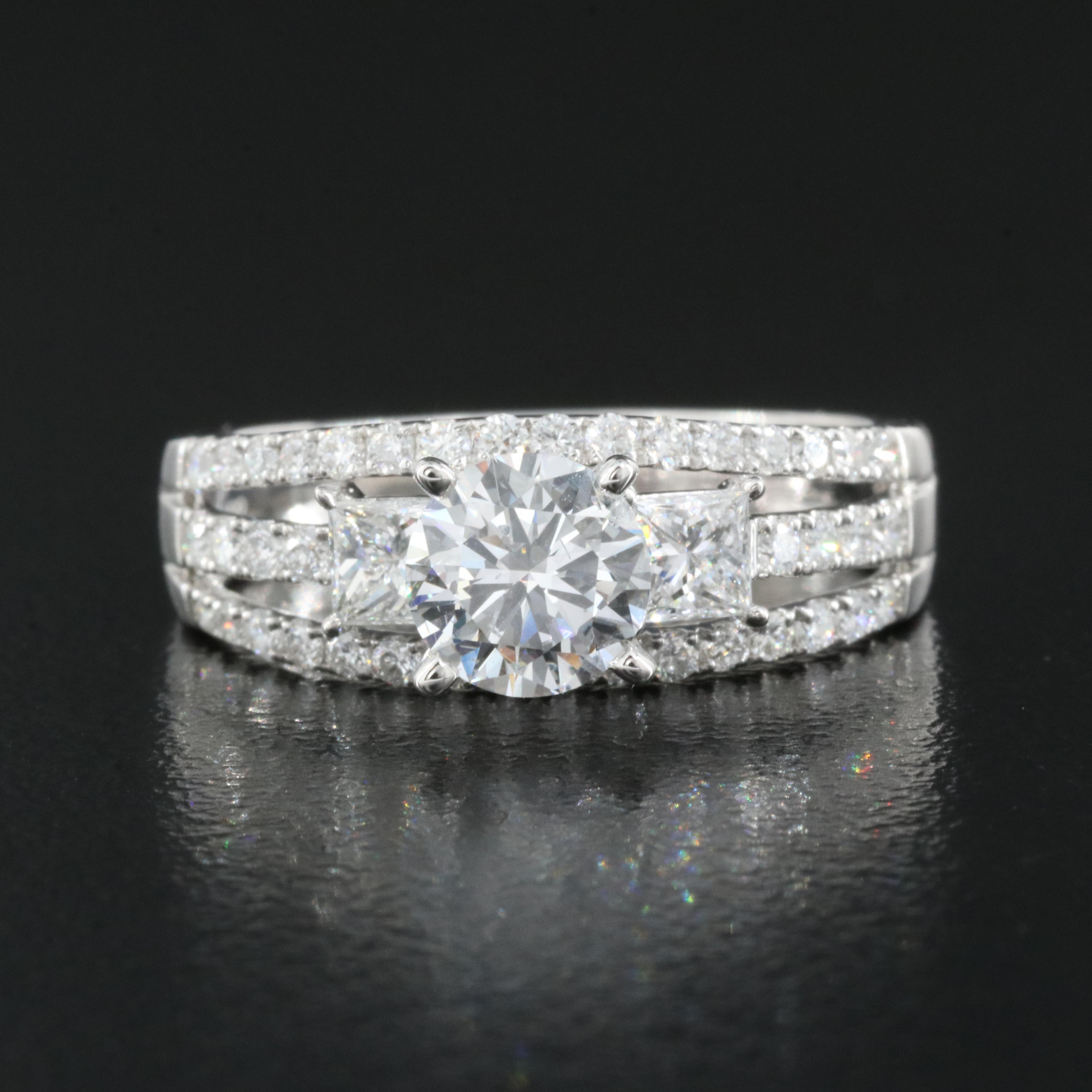 14K 1.62 CTW Lab Grown Diamond Ring