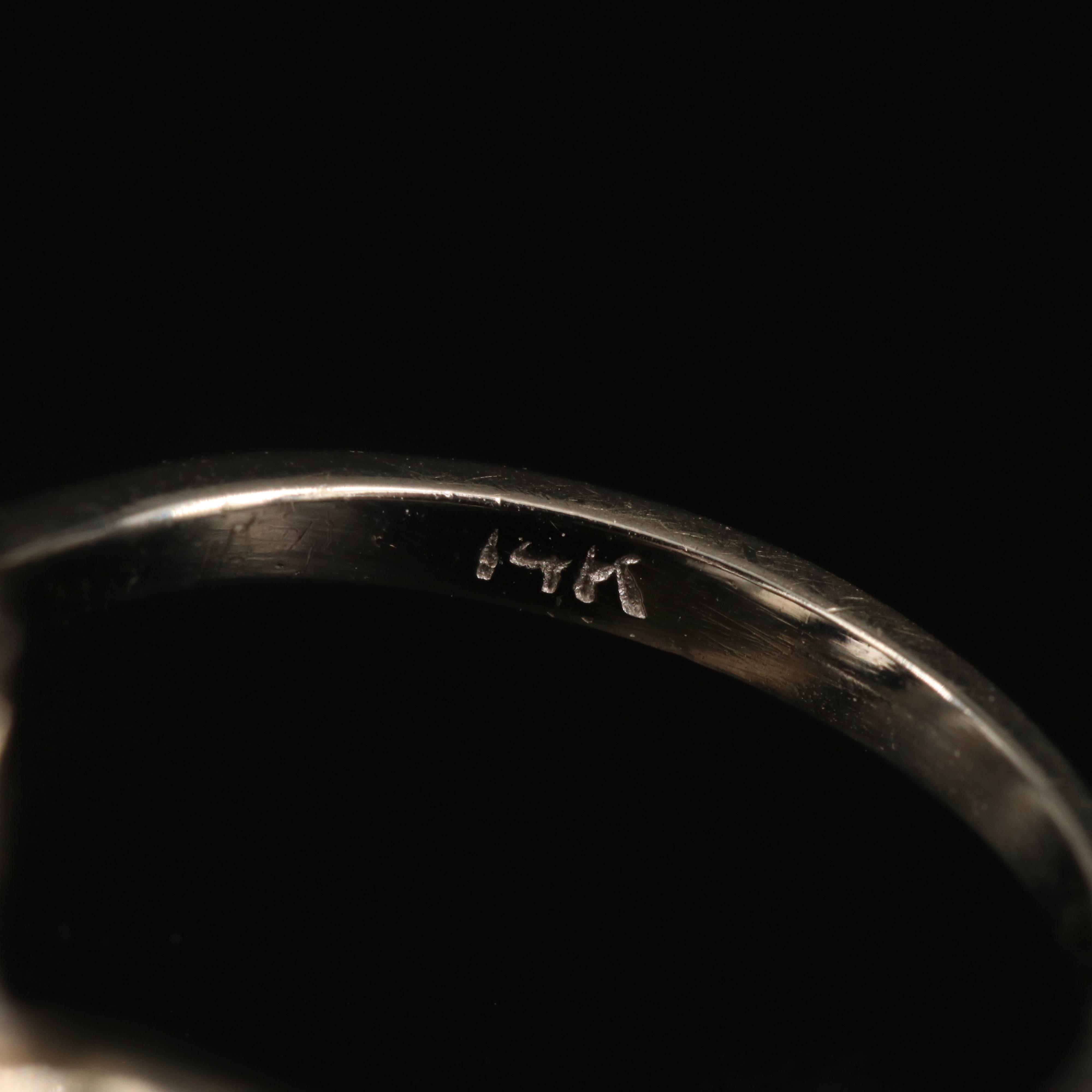 14K Pearl and Topaz Cluster Ring