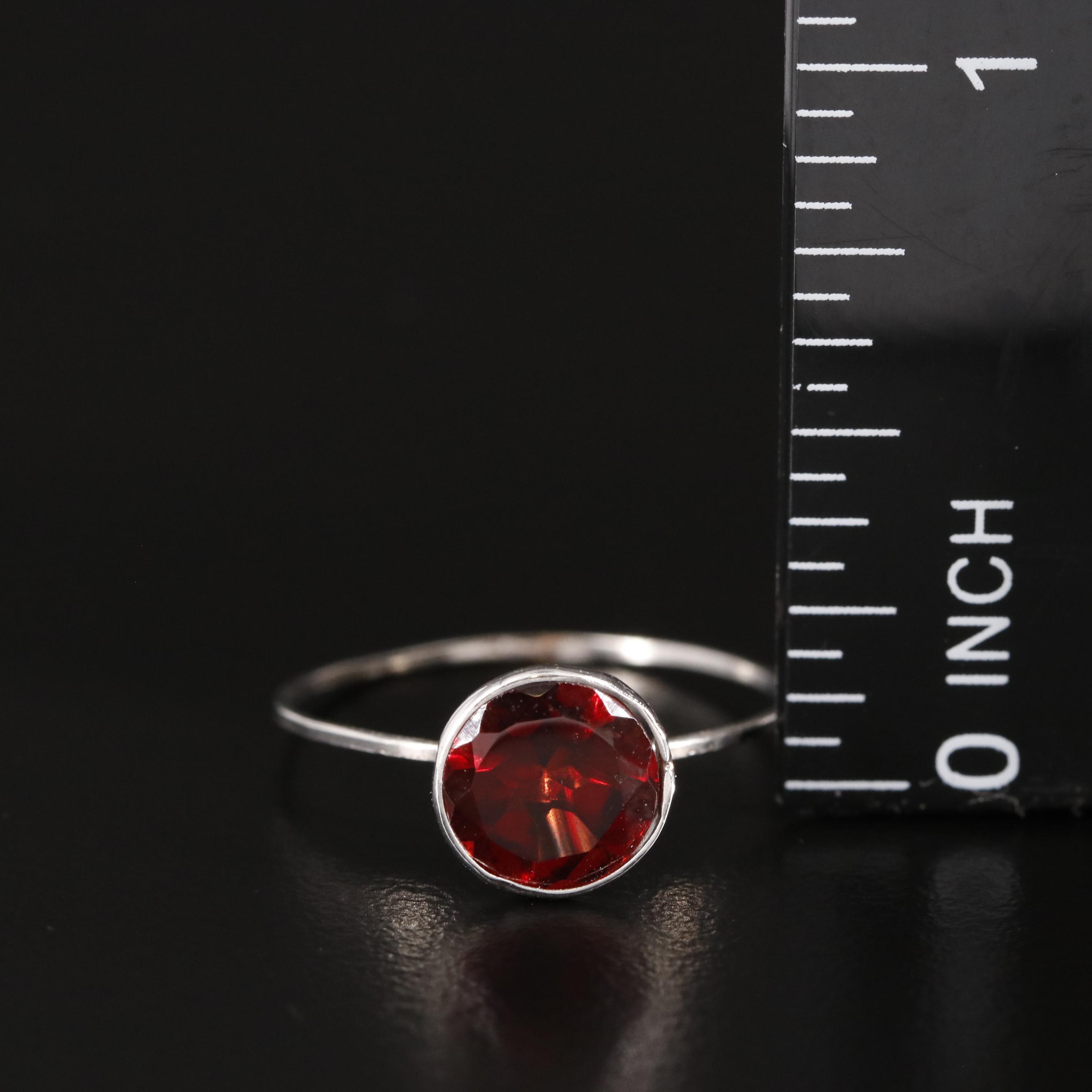 14K Garnet Ring