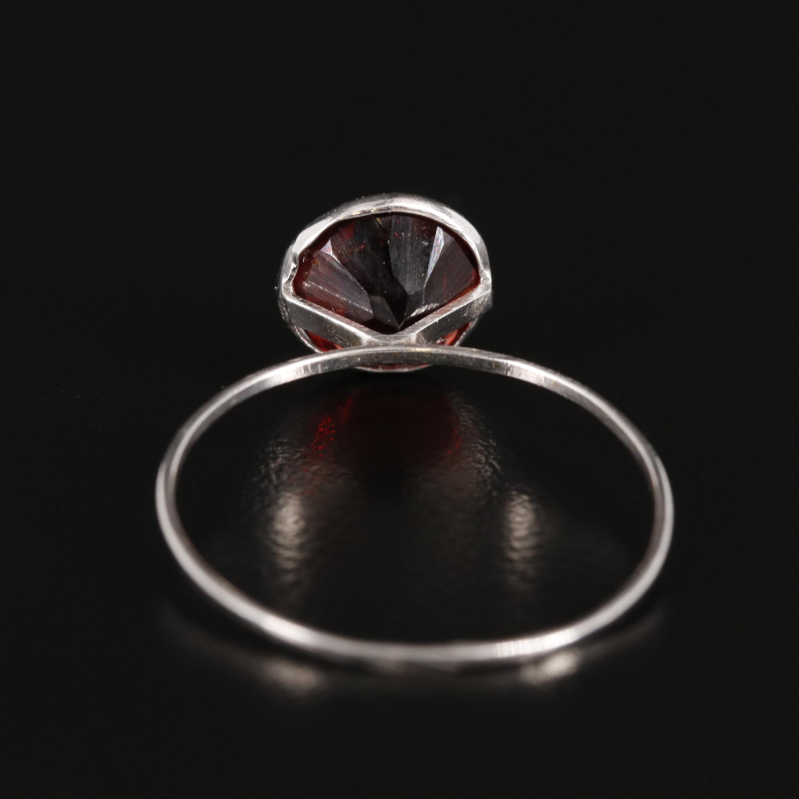 14K Garnet Ring
