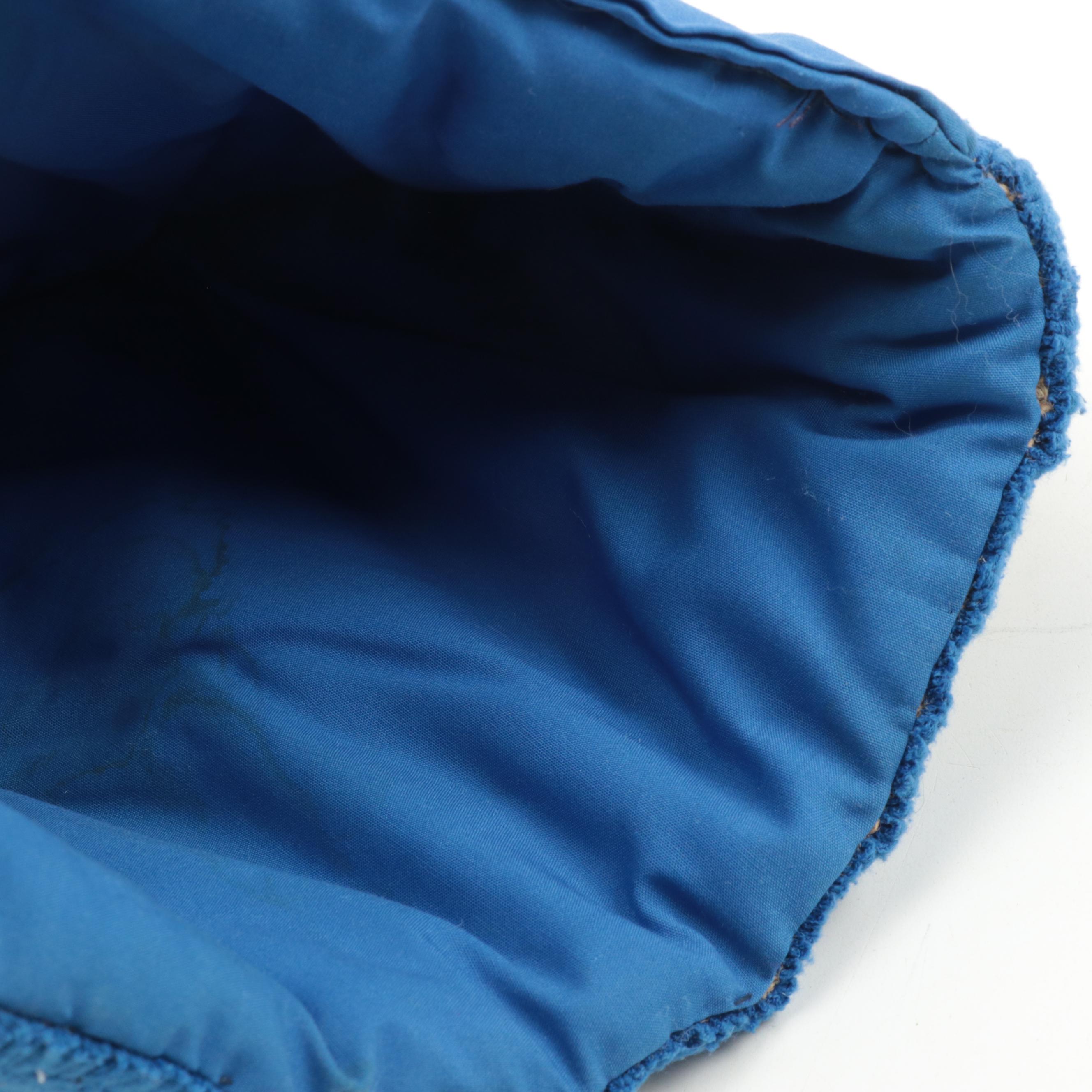 Handmade Hooked Wool Teapot Cozy With Seaside Village Scene