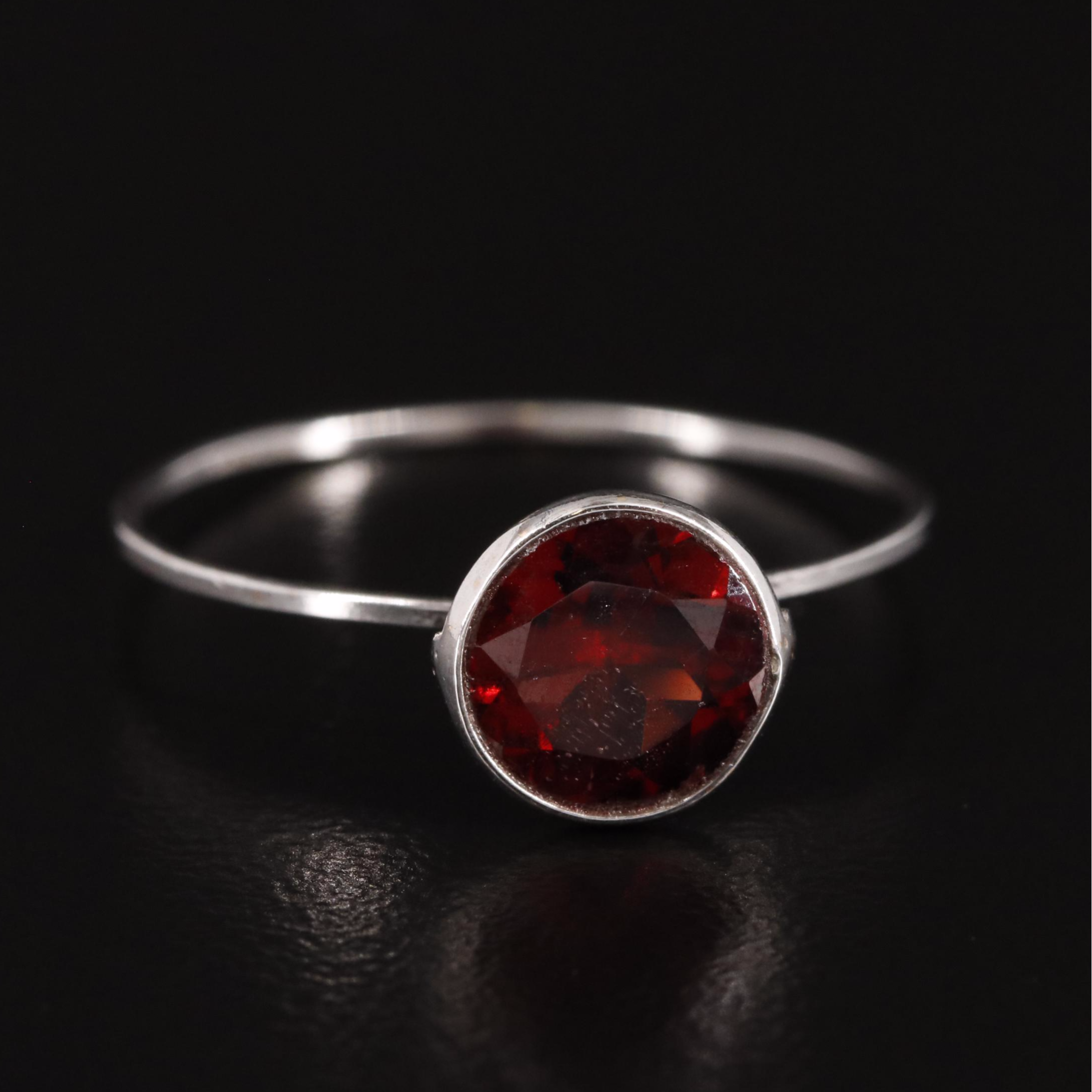 14K Garnet Ring