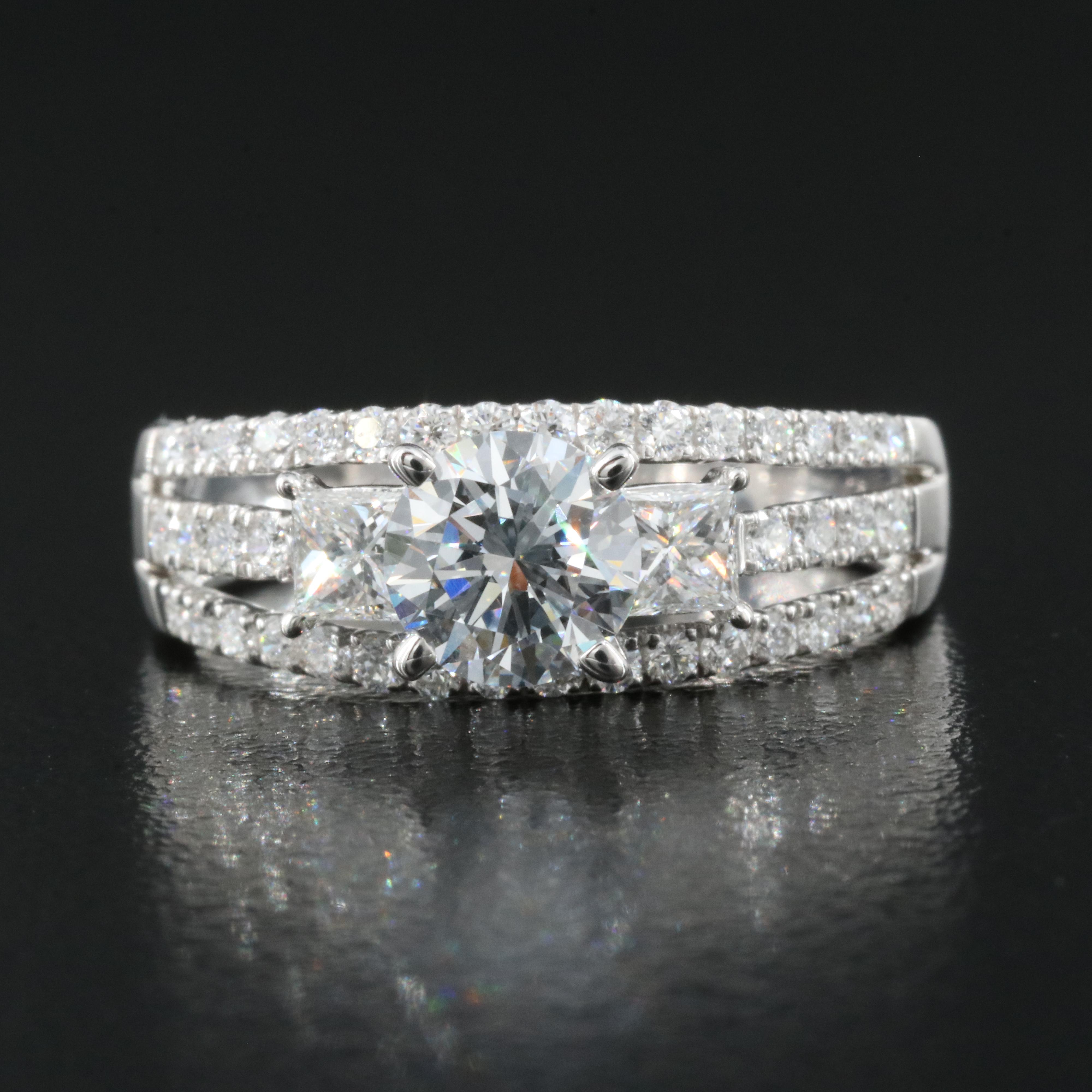 14K 1.57 CTW Lab Grown Diamond Ring