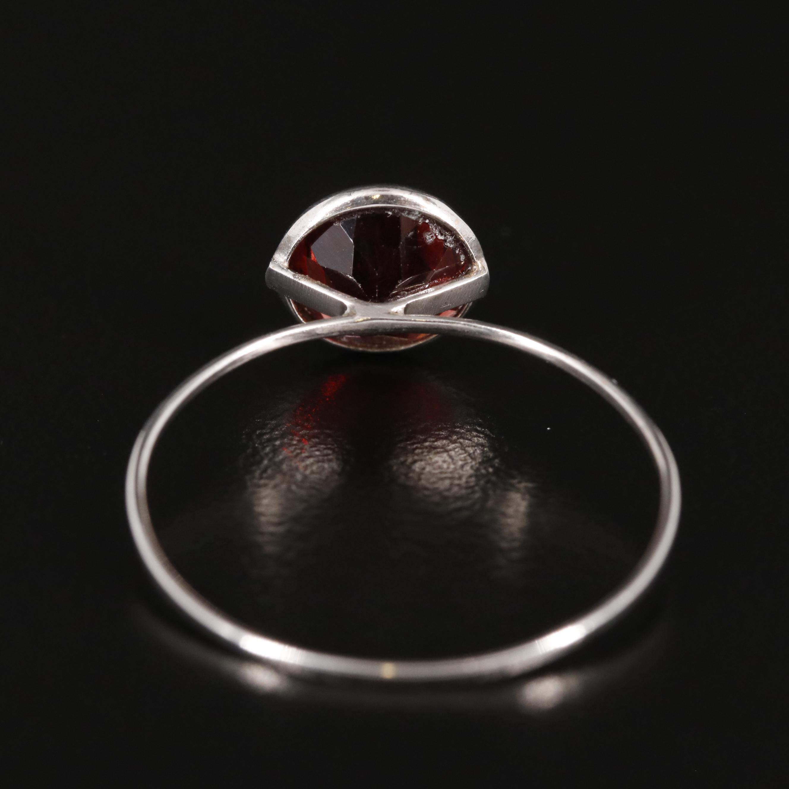 14K Garnet Ring