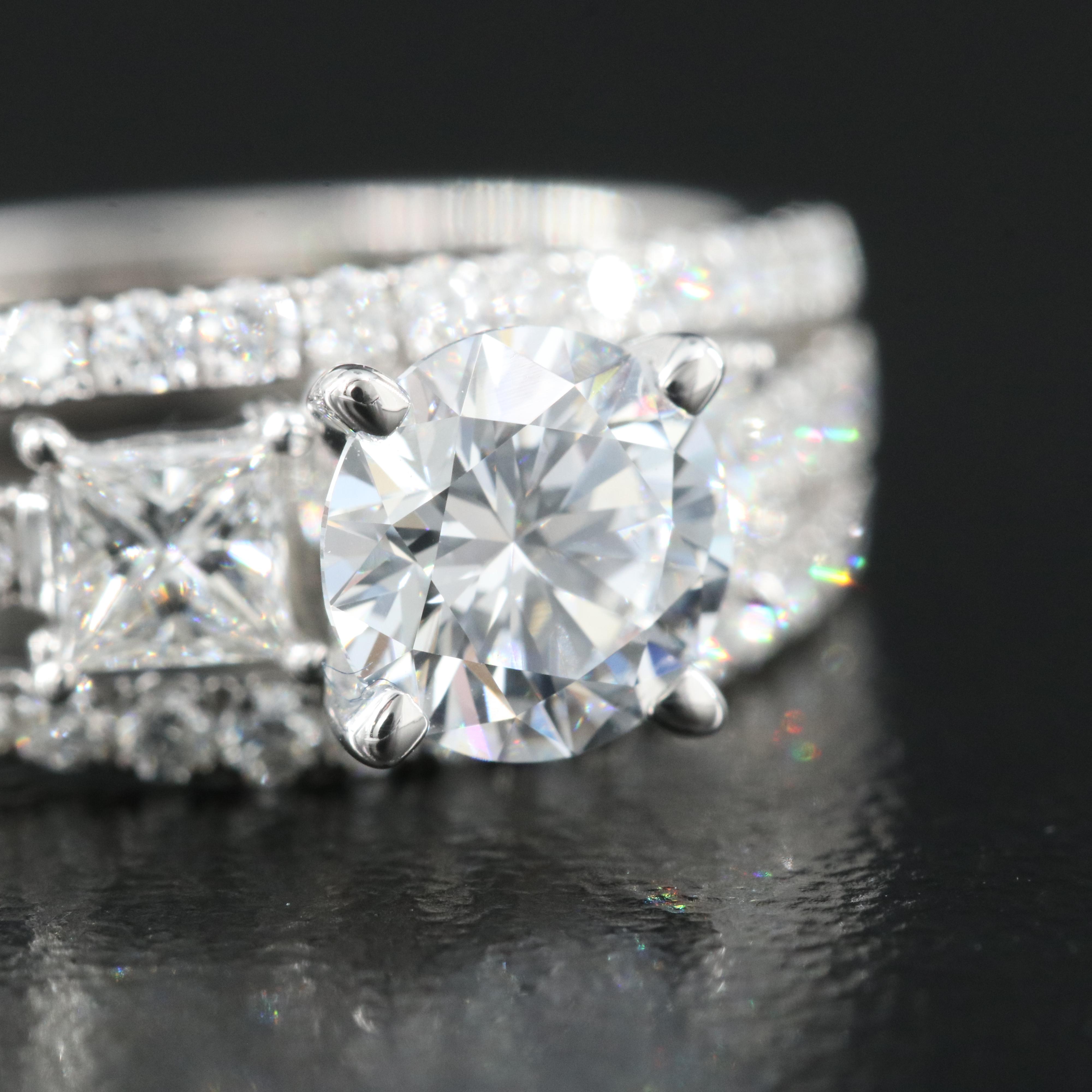 14K 1.57 CTW Lab Grown Diamond Ring