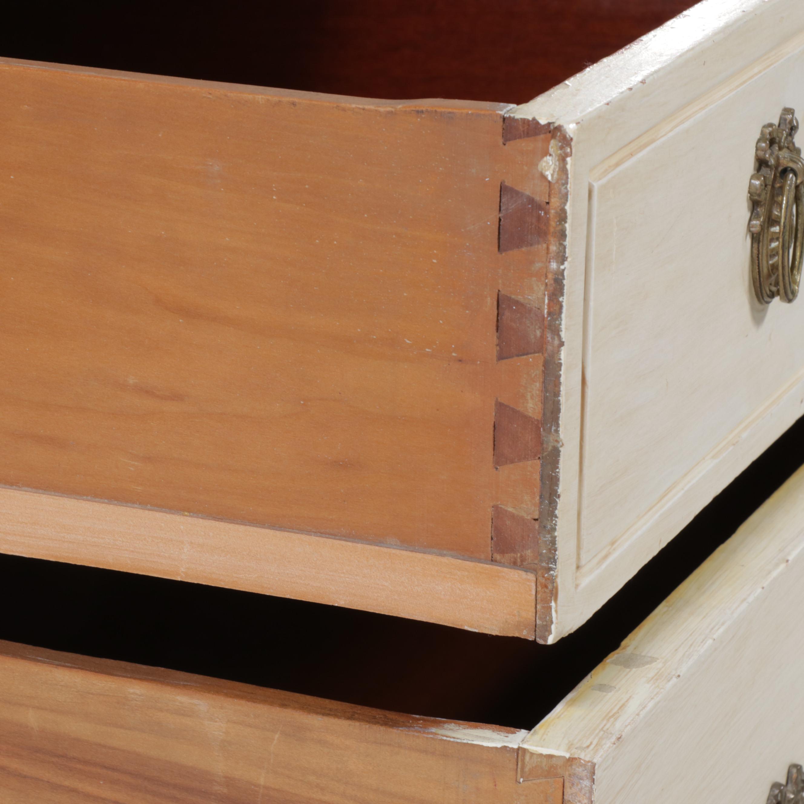 Louis XVI Style White-Painted Three-Drawer Chest, Early 20th Century
