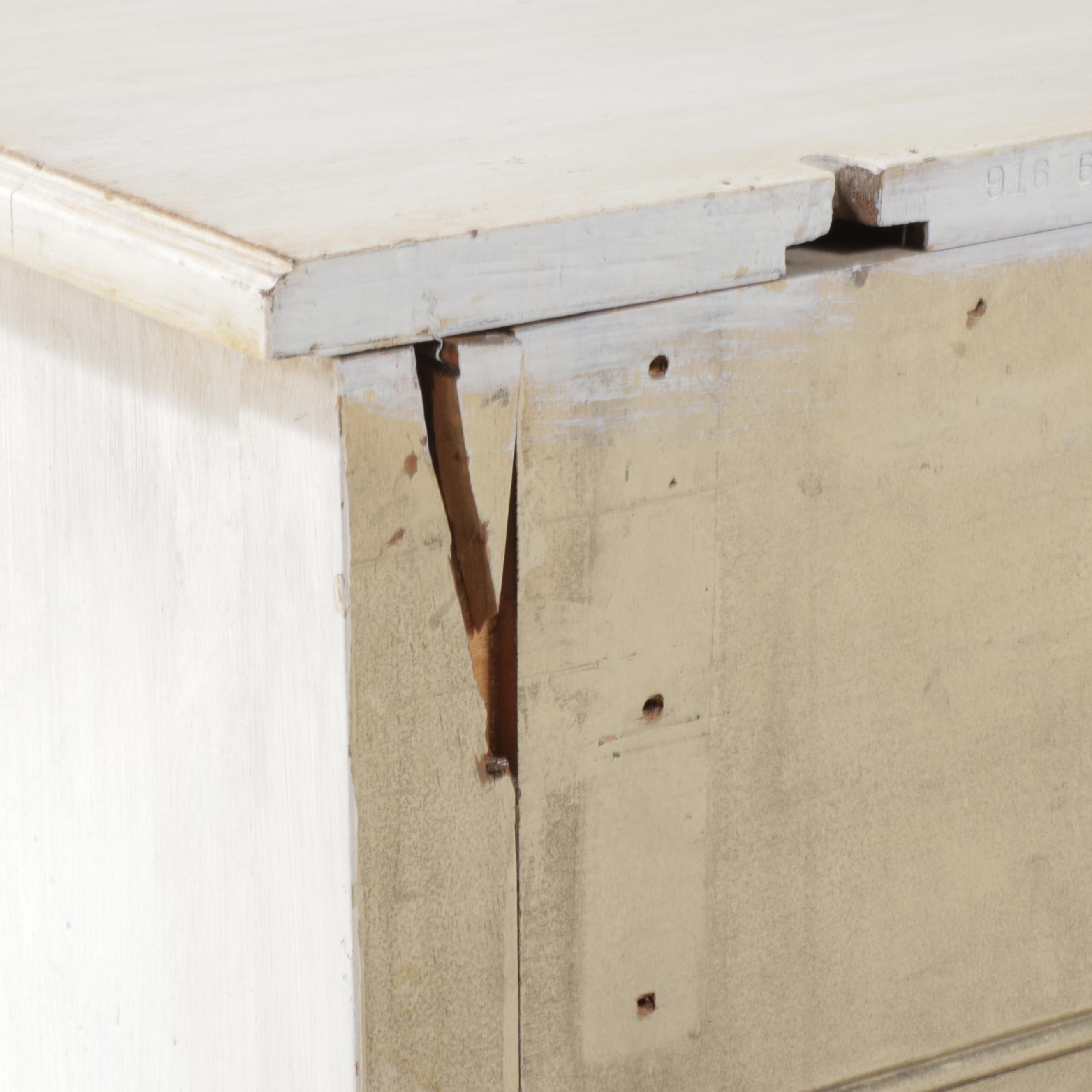 Louis XVI Style White-Painted Three-Drawer Chest, Early 20th Century