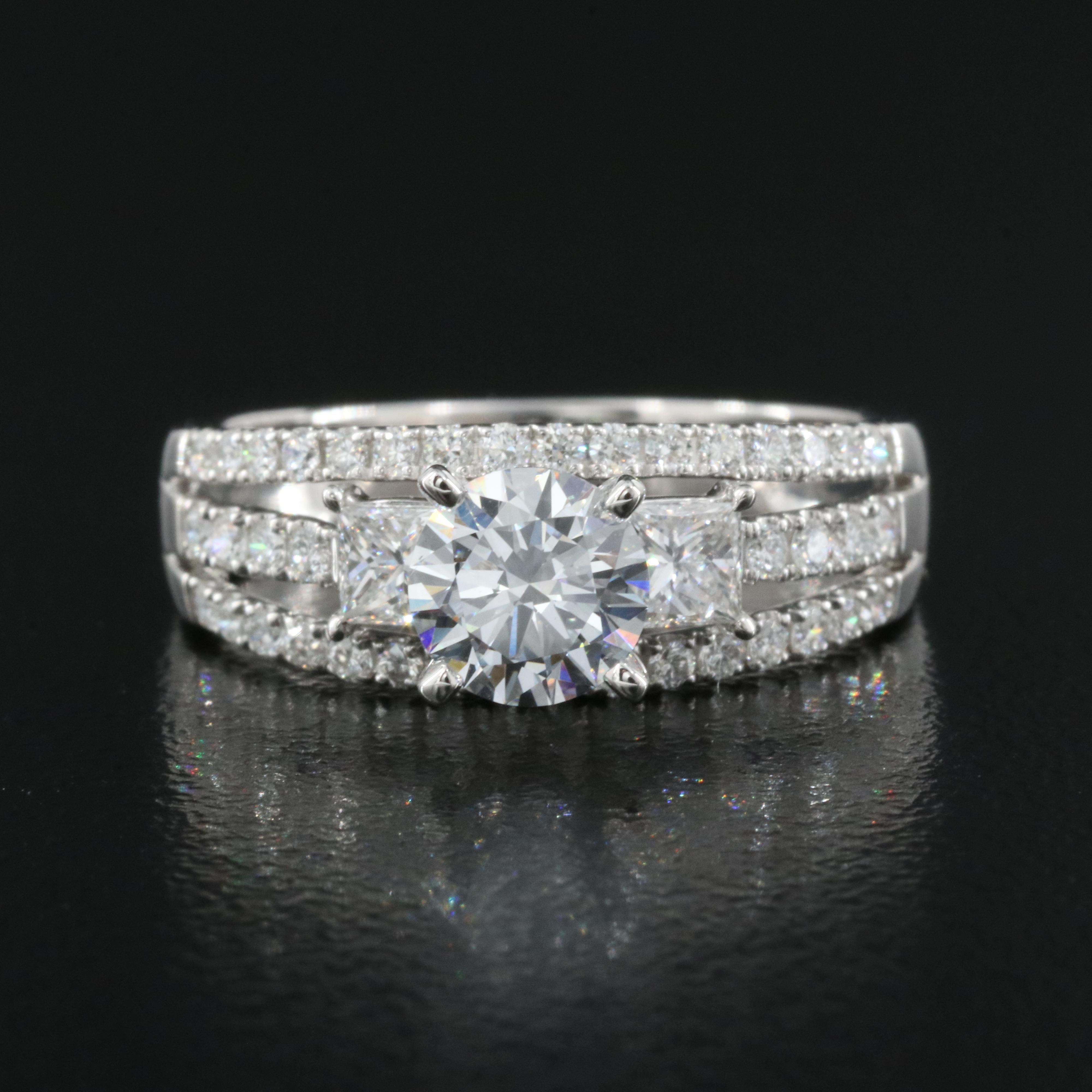 14K 1.60 CTW Lab Grown Diamond Ring