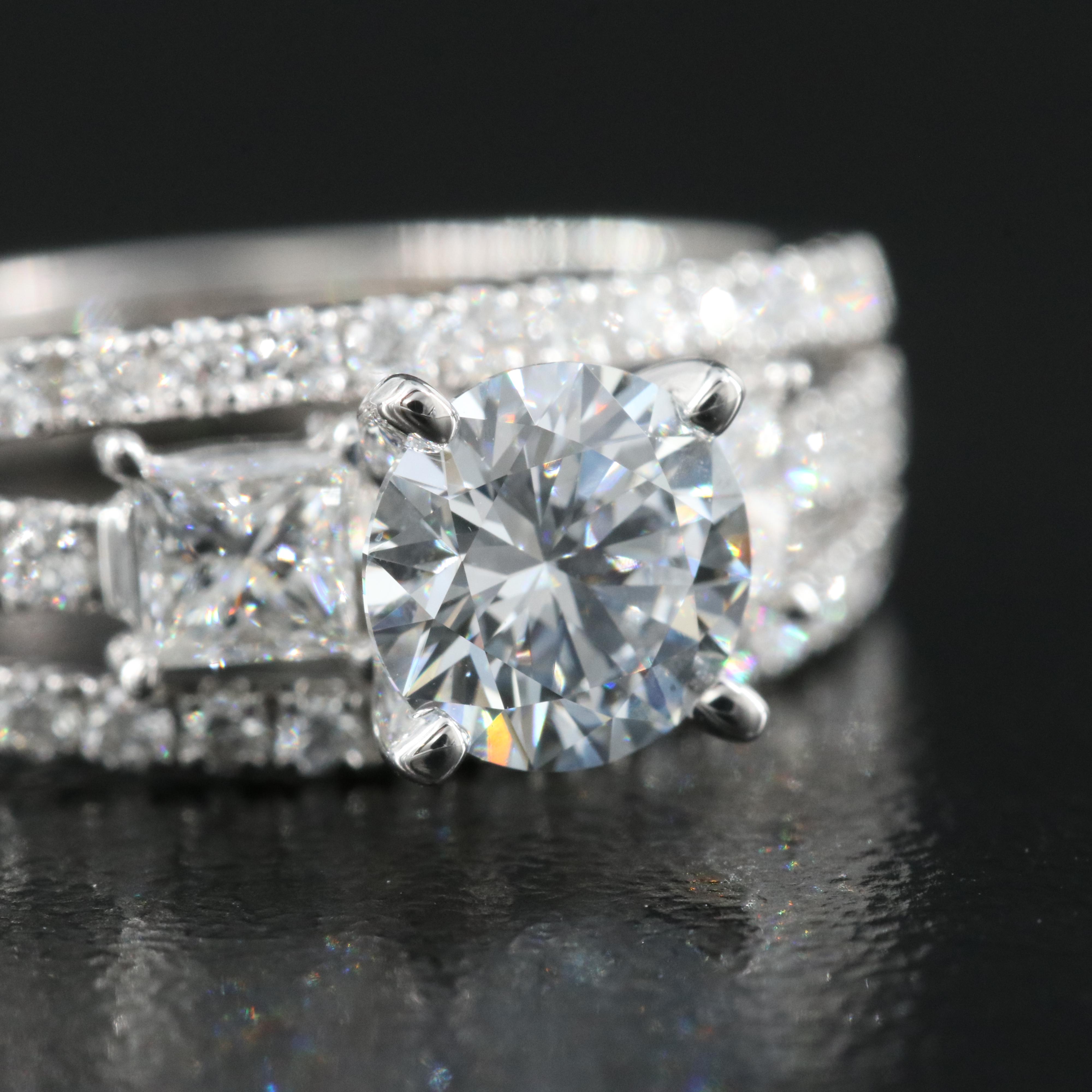 14K 1.60 CTW Lab Grown Diamond Ring