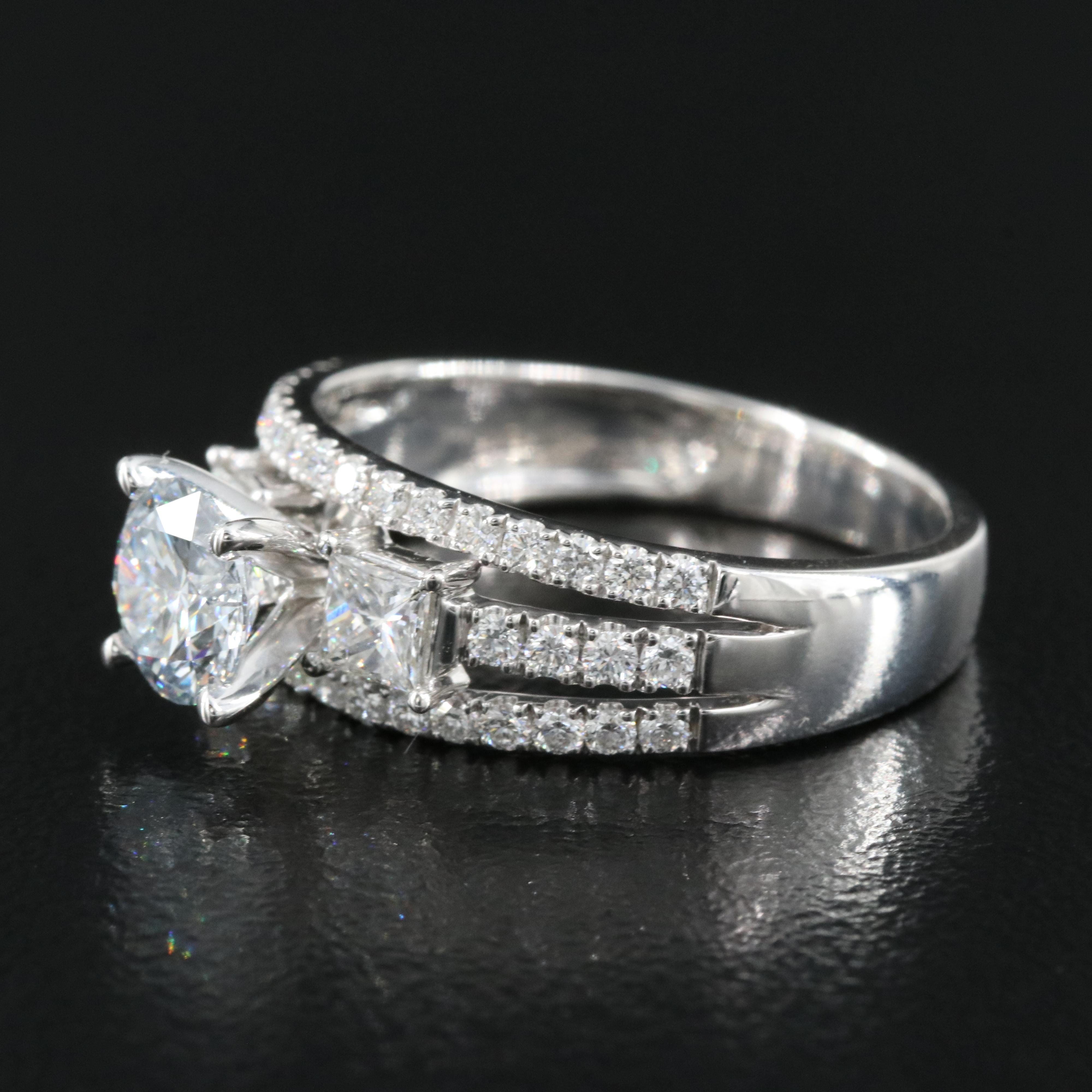 14K 1.60 CTW Lab Grown Diamond Ring