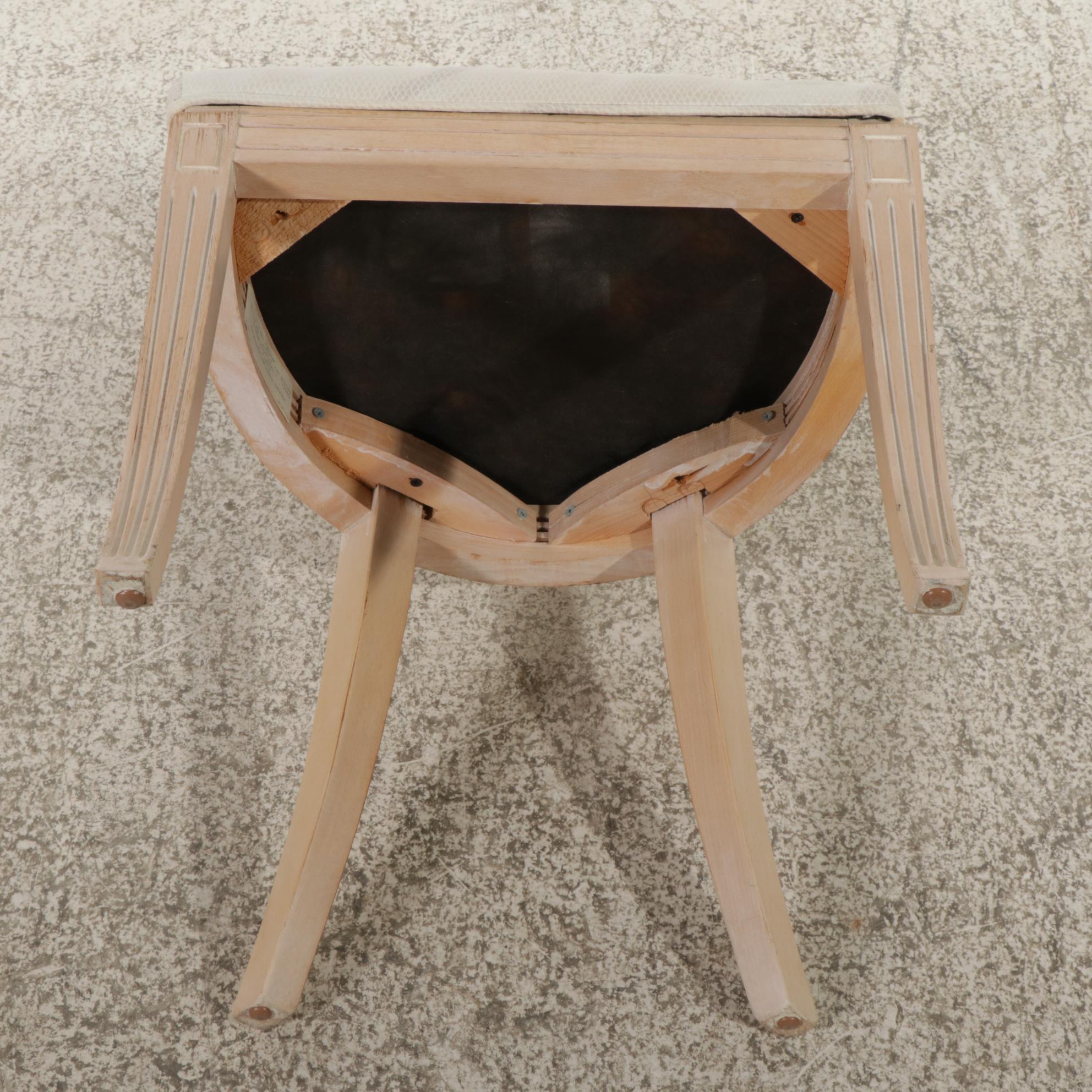 Pulaski Furniture Bleached Wood Side Chair with Two Side Tables