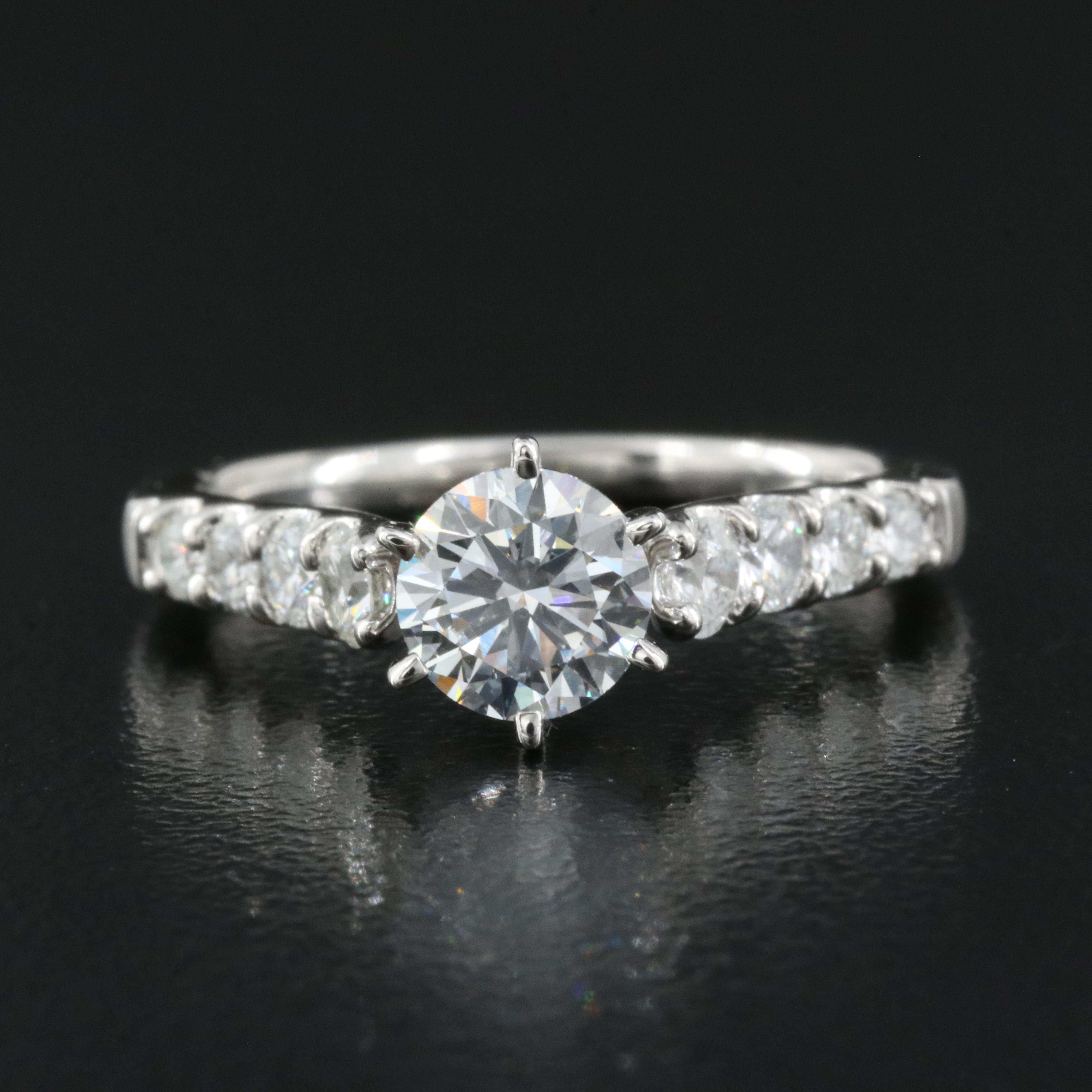 Platinum 1.30 Lab Grown Diamond Ring