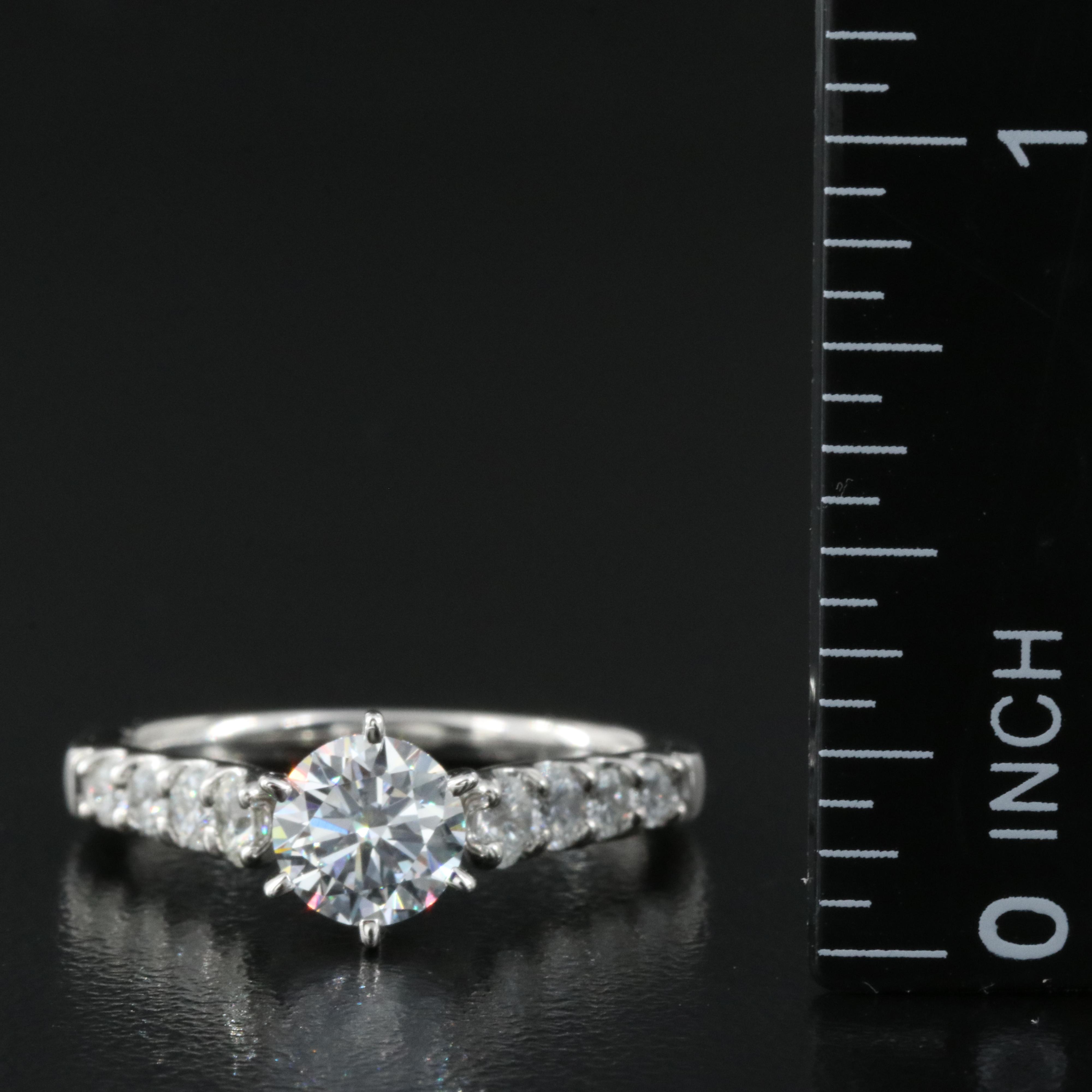 Platinum 1.30 Lab Grown Diamond Ring