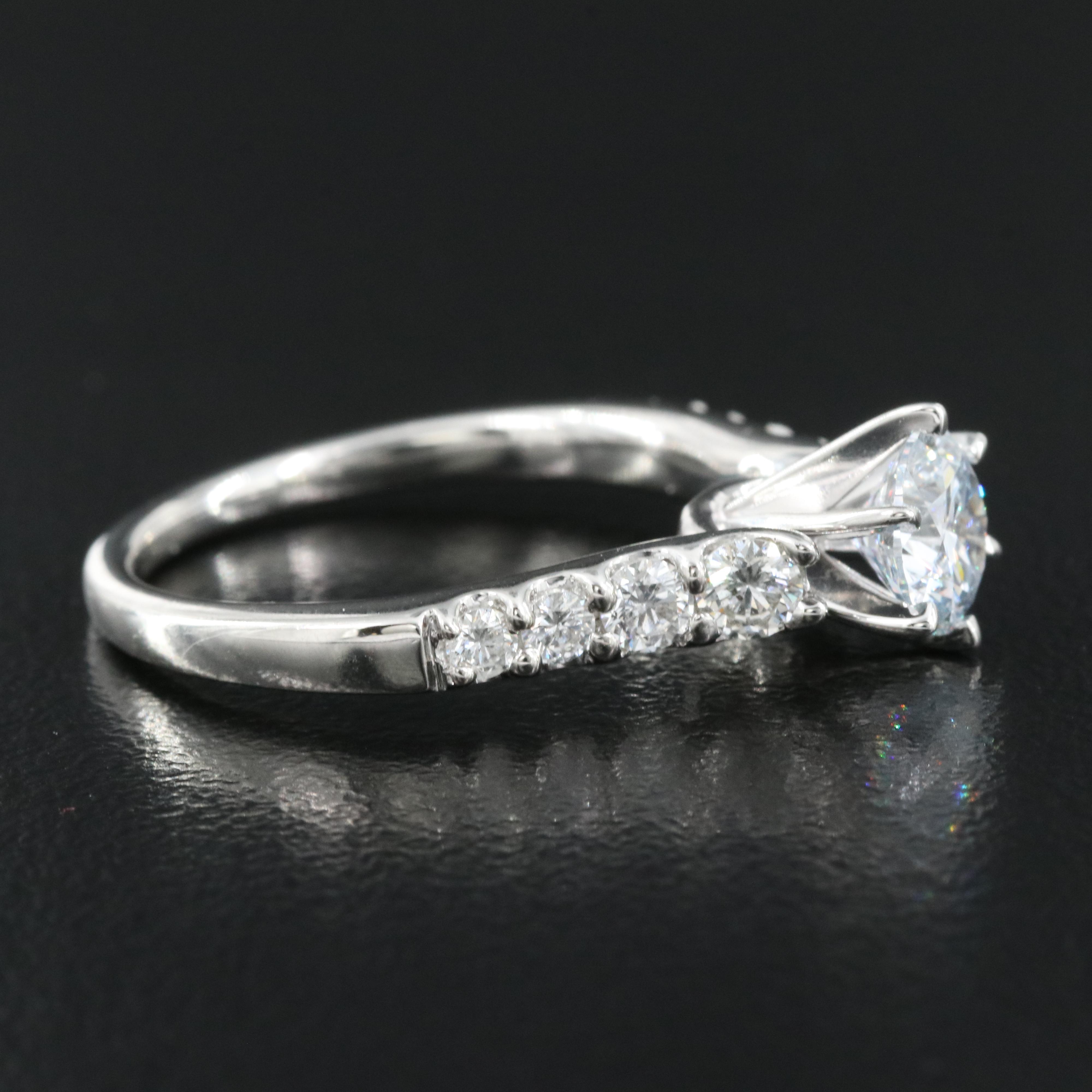 Platinum 1.30 Lab Grown Diamond Ring