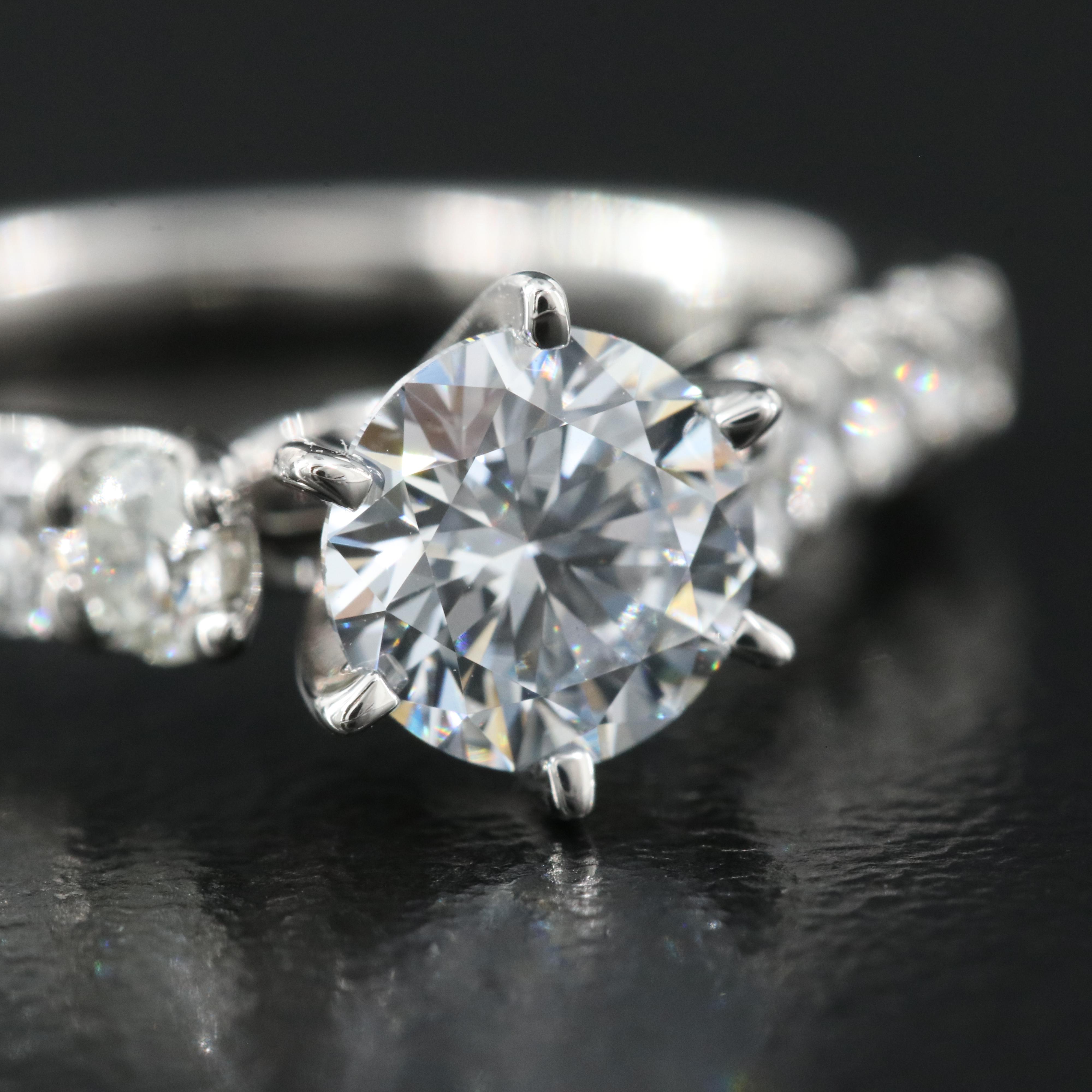 Platinum 1.30 Lab Grown Diamond Ring