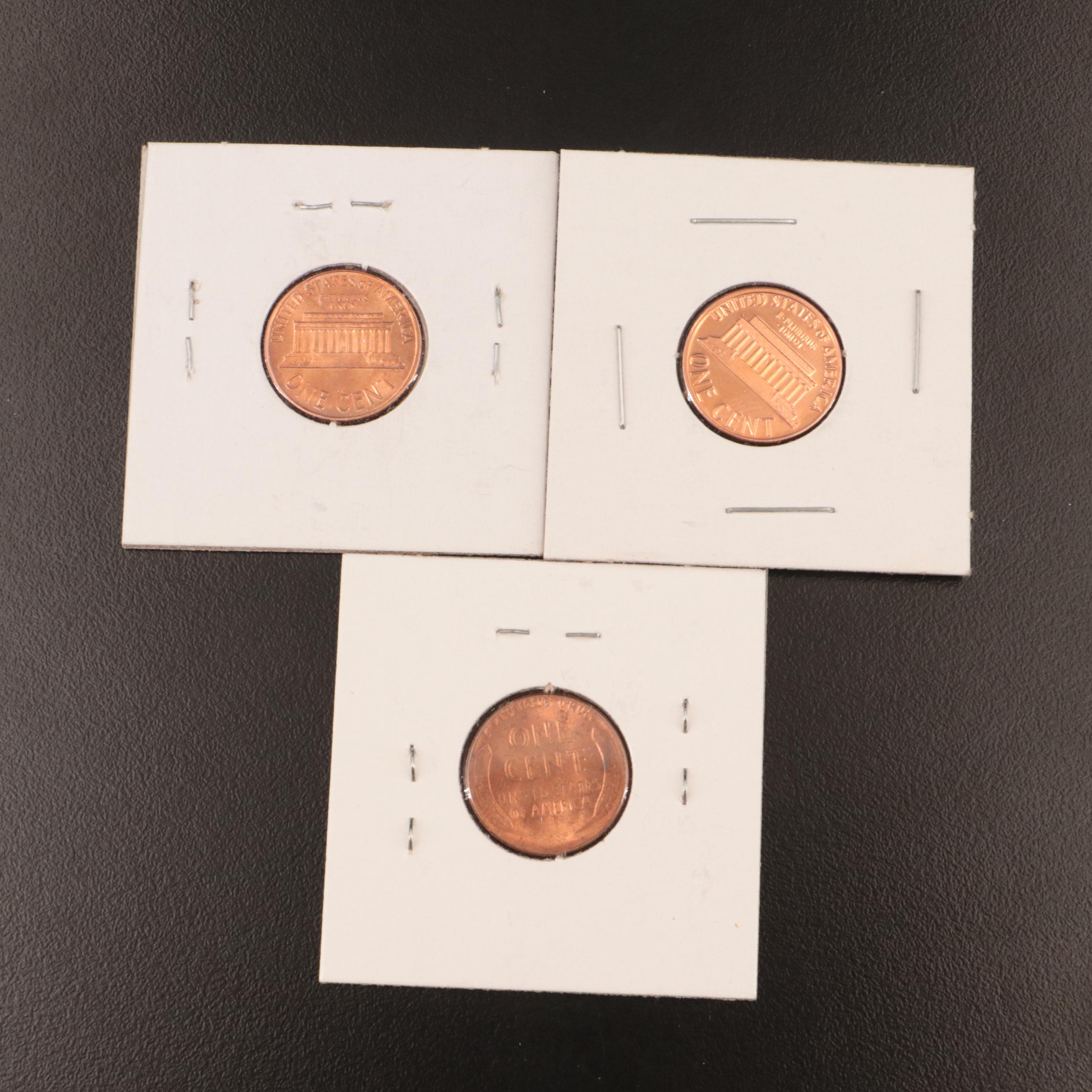 Seventy-Three Lincoln Cents, Wheat, Memorial, Proofs