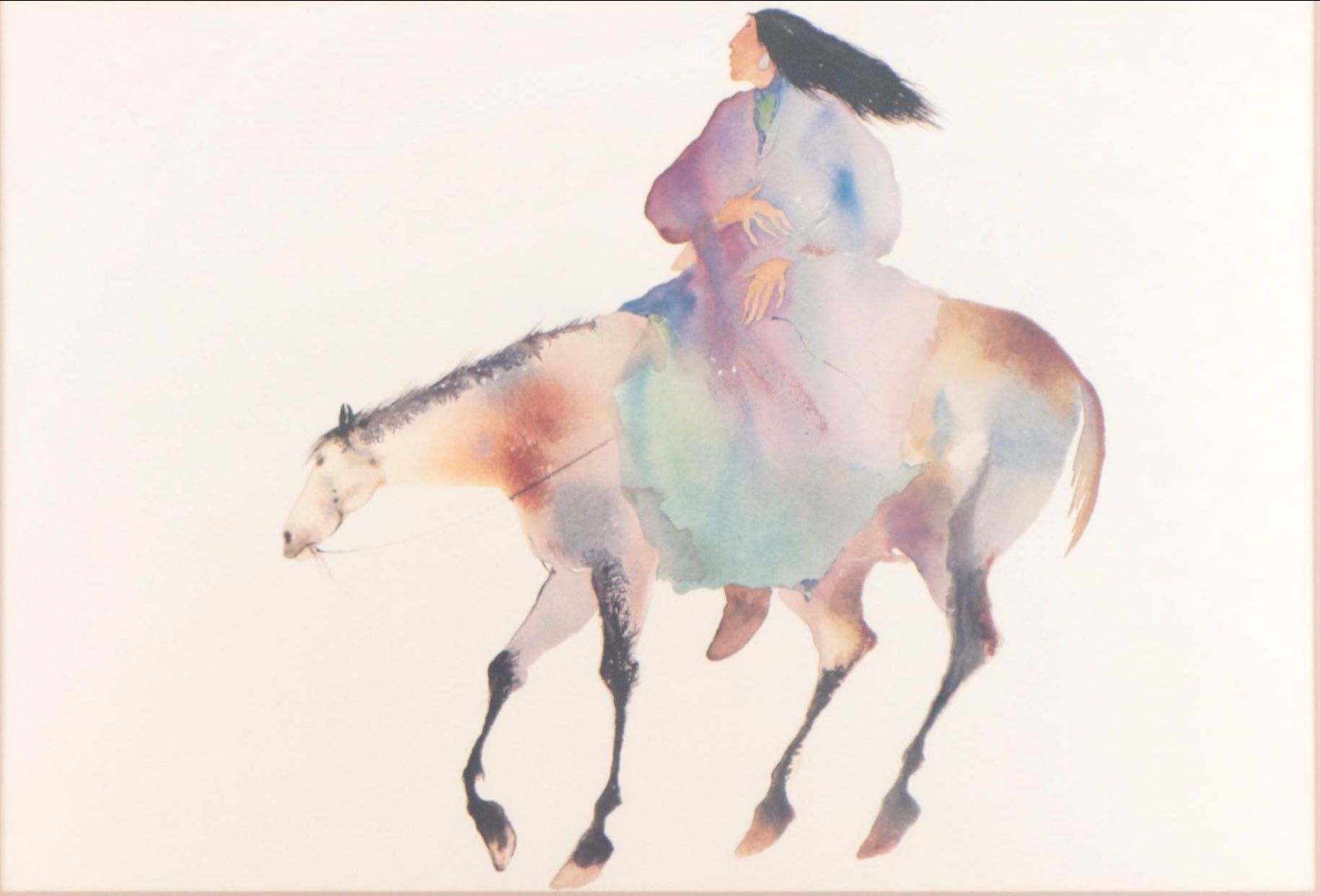 Offset Lithograph After Carol Grigg "Song to Mother Moon," Late 20th Century