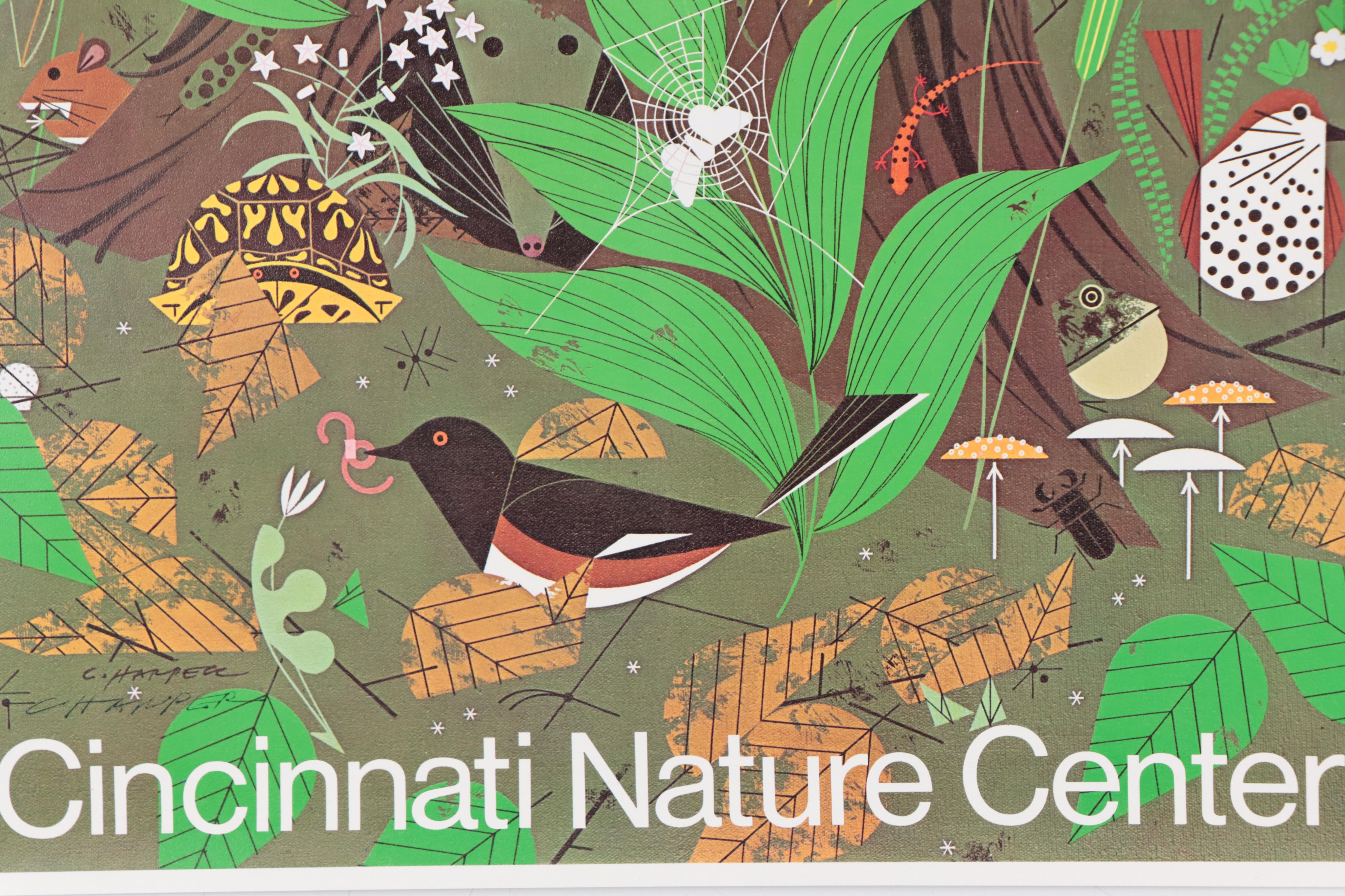 Charley Harper Offset Lithograph Poster for Cincinnati Nature Center