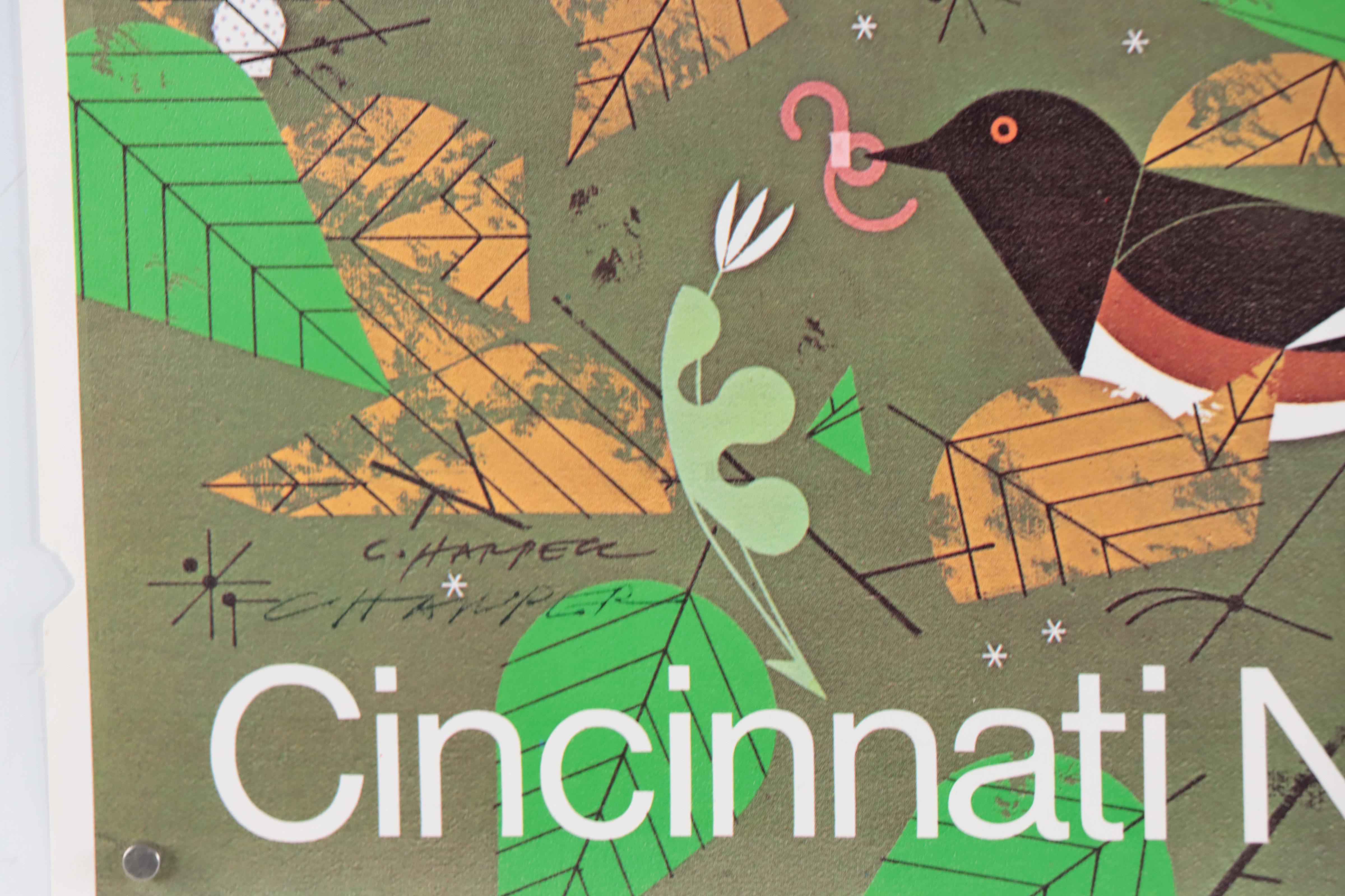 Charley Harper Offset Lithograph Poster for Cincinnati Nature Center