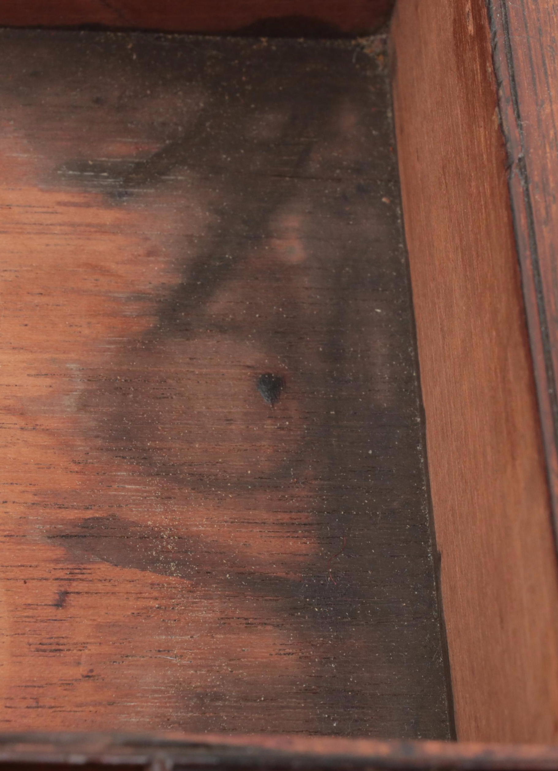 English Rosewood Writing Box with Brass Inlay, Mid to Late 19th Century