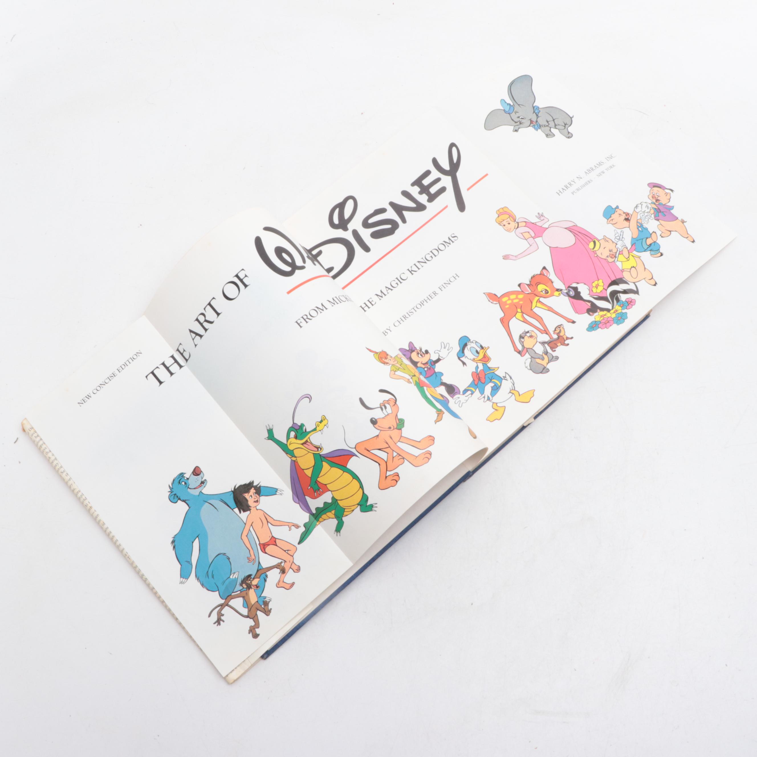 New Concise Edition "The Art of Walt Disney" by Christopher Finch, 1975