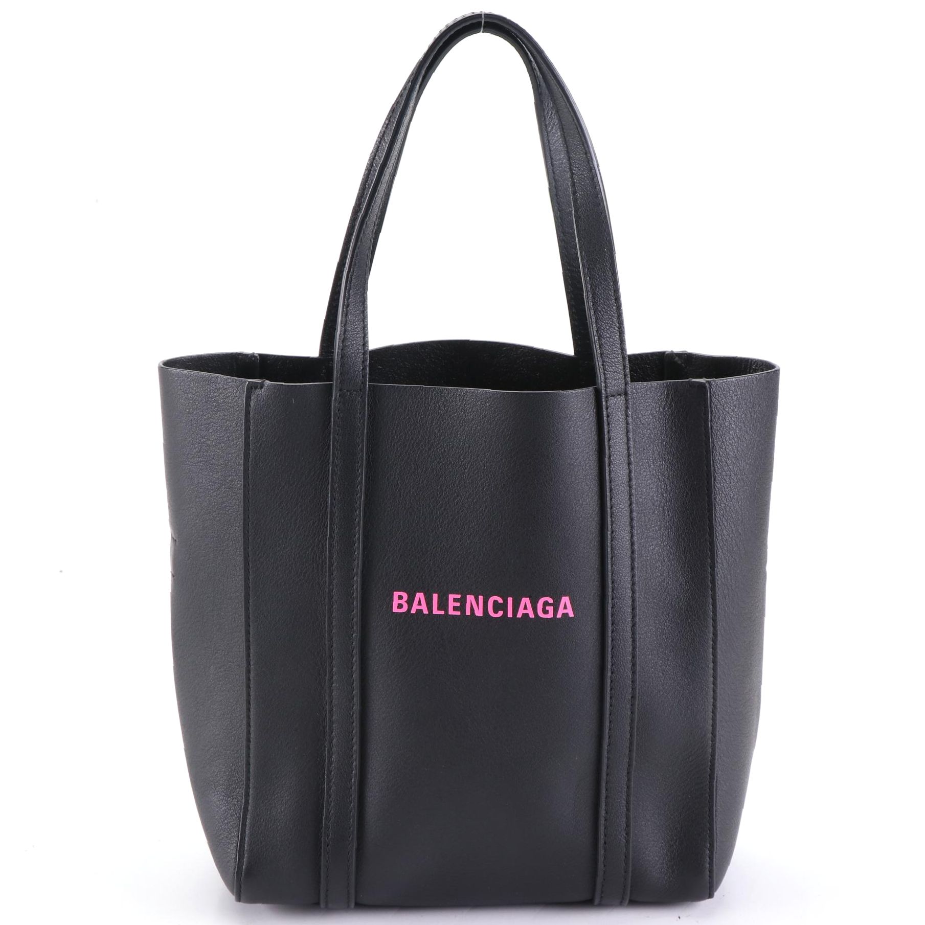 Balenciaga XXS Everyday Tote in Black Leather with Detachable Crossbody Strap
