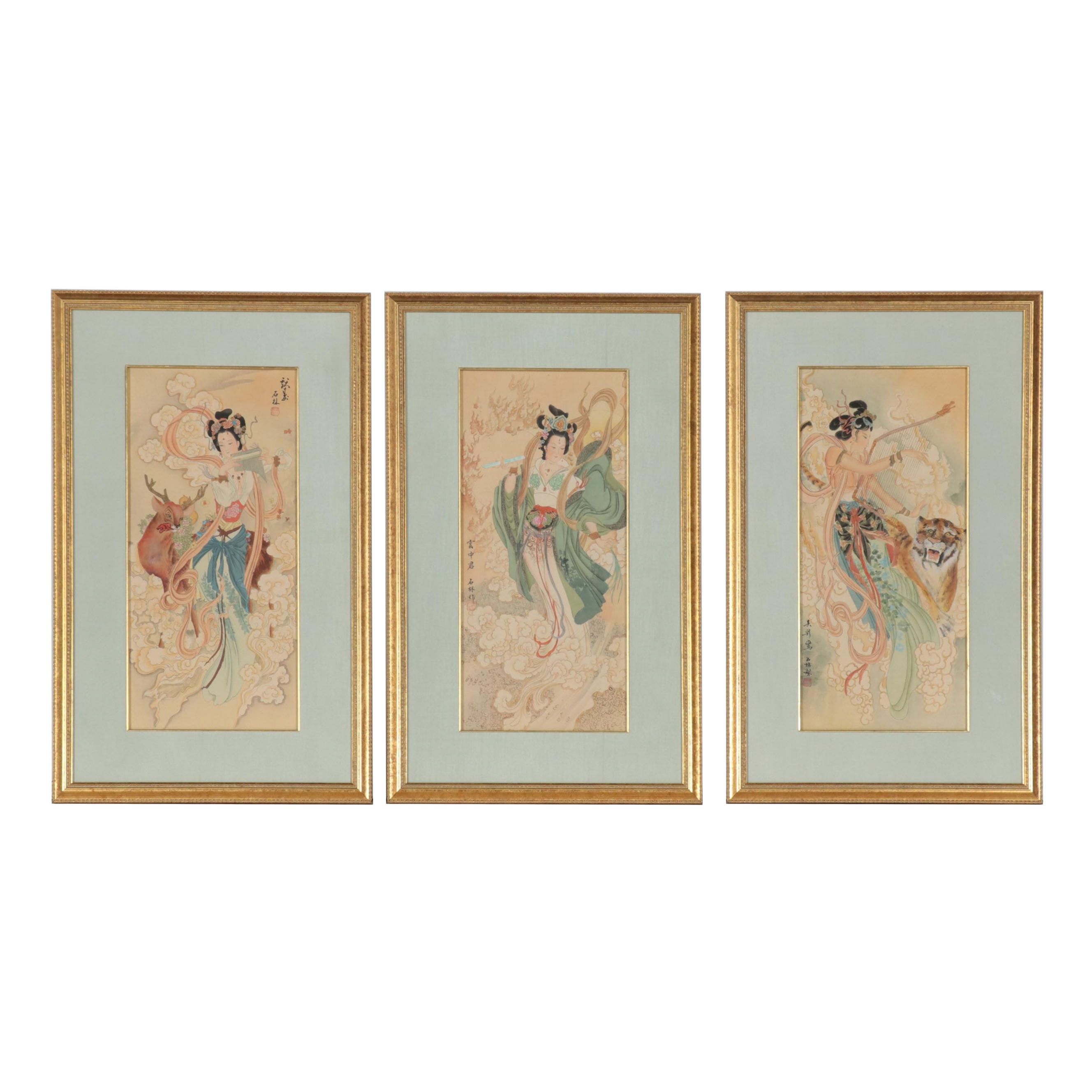 Chinese Gouache and Watercolor Paintings