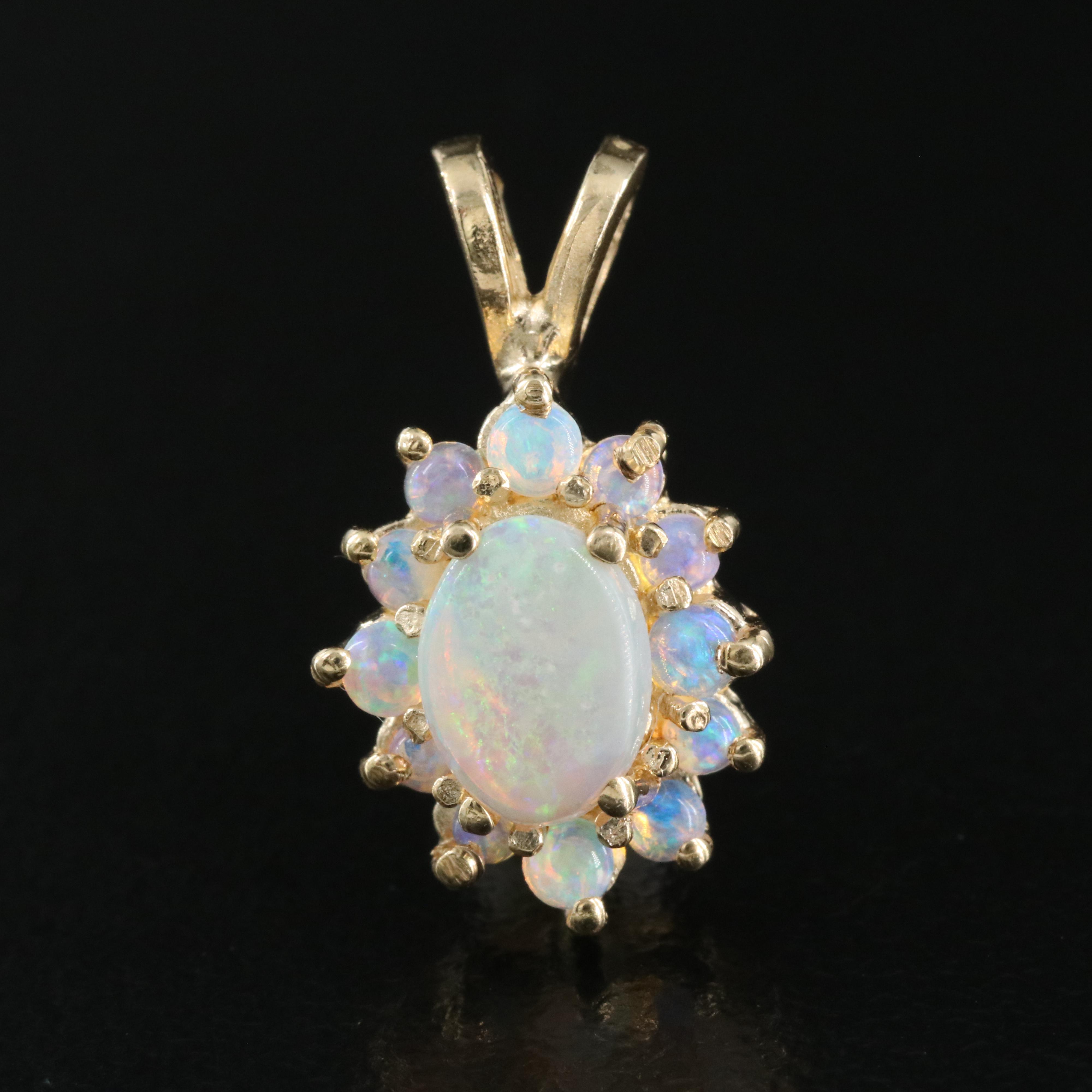 14K Opal Pendant