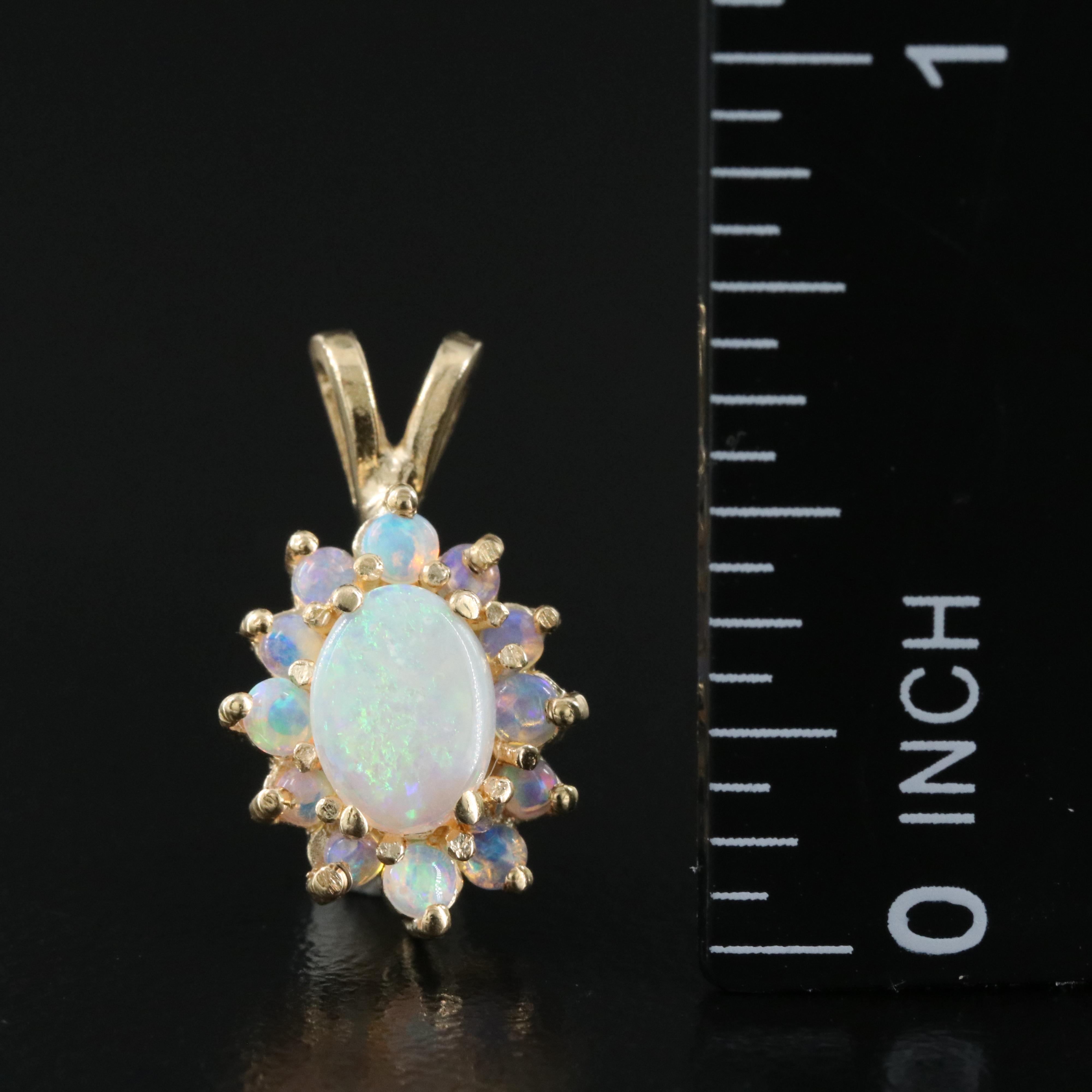 14K Opal Pendant