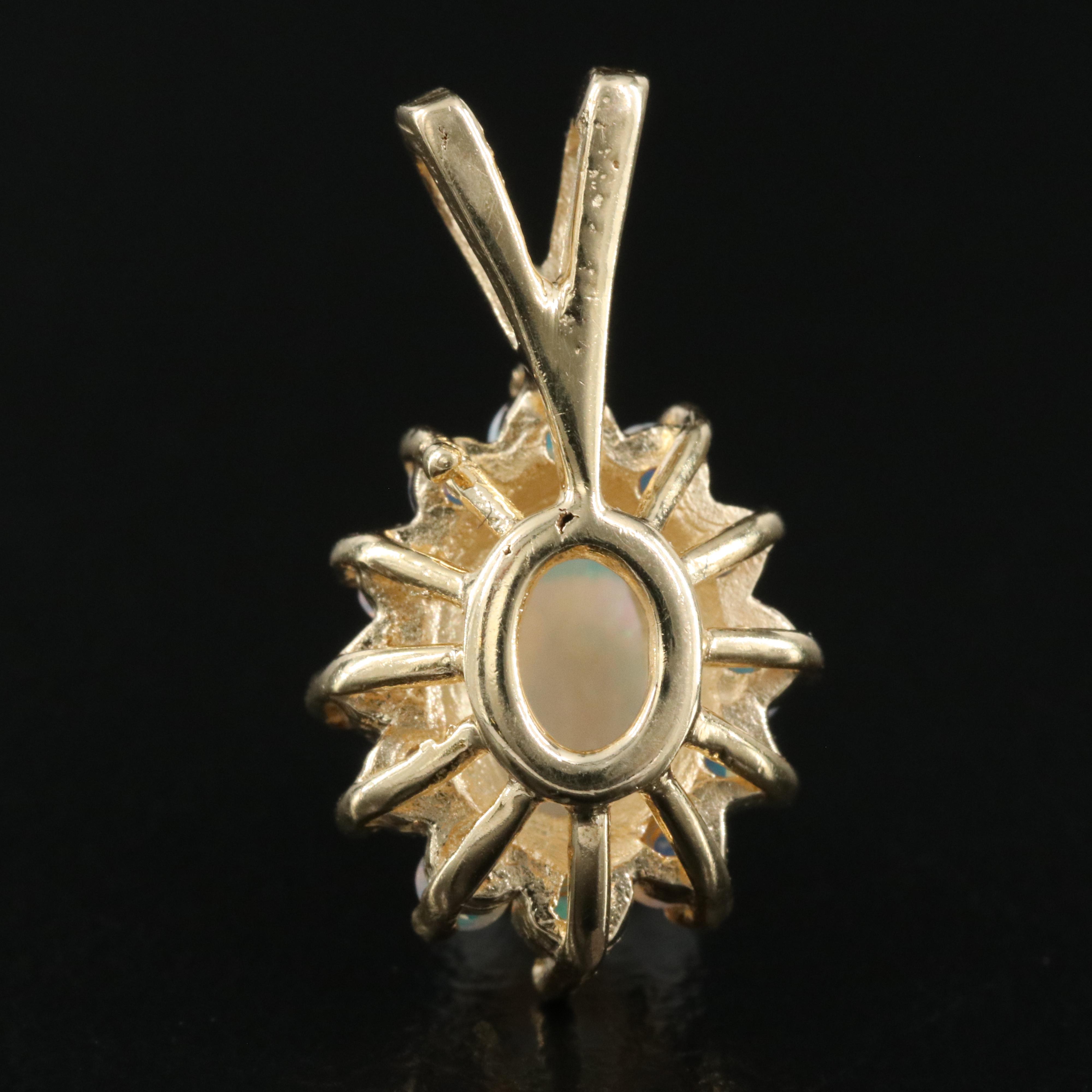 14K Opal Pendant
