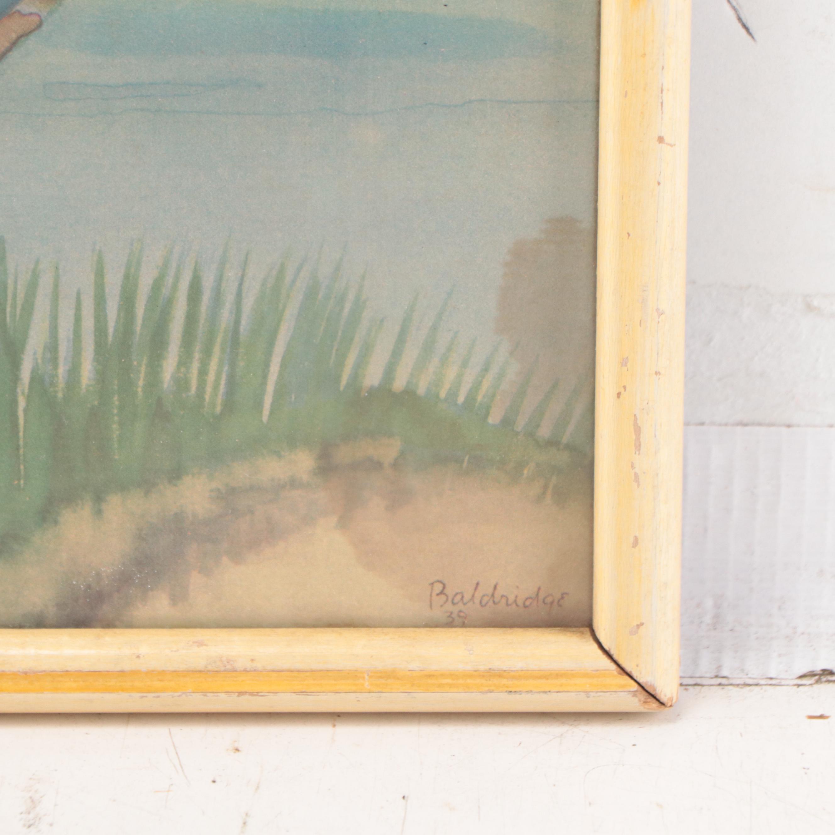 Offset Lithographs After Cyrus L. Baldridge of East Asian River Scenes