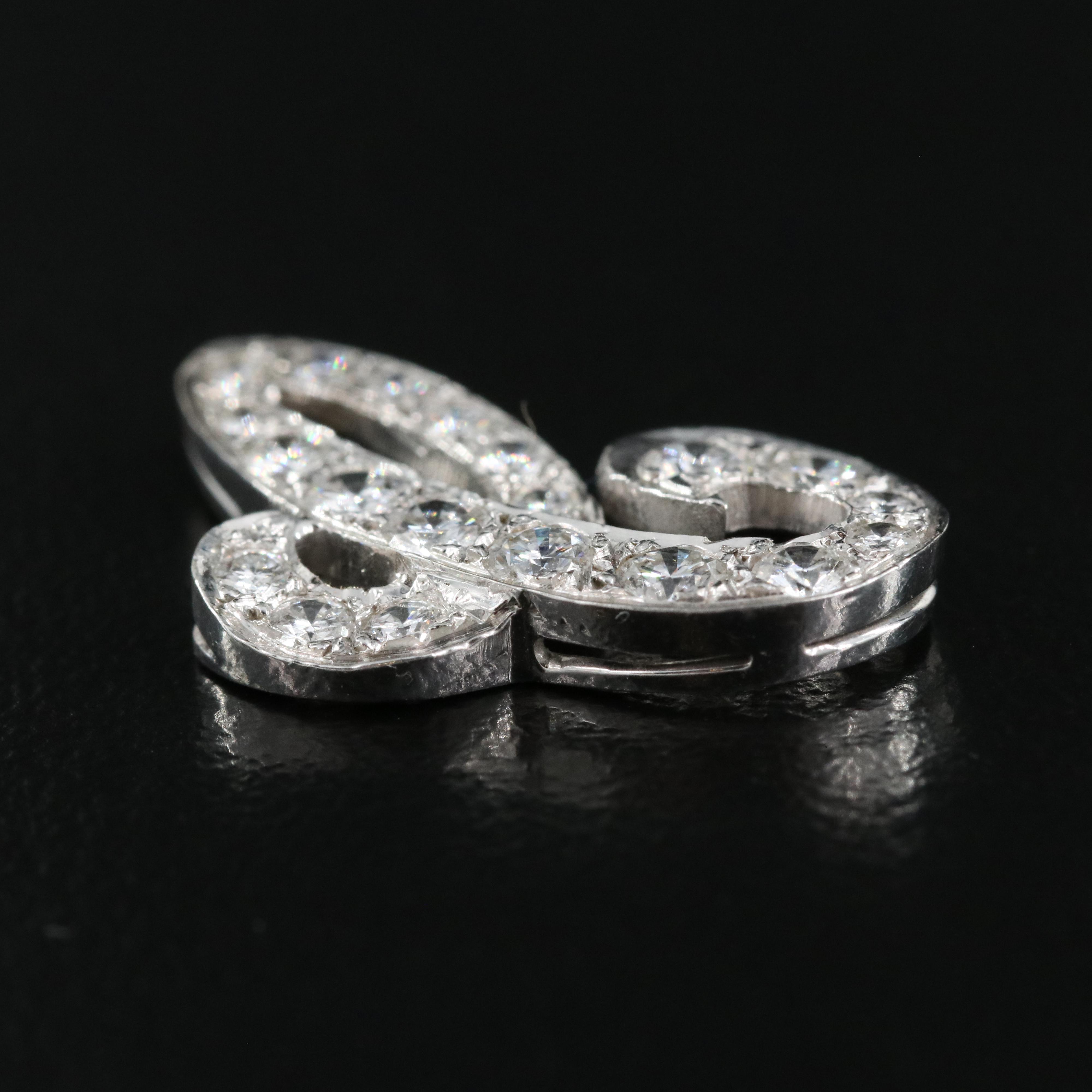 14K 0.95 CTW Diamond "C" Pendant