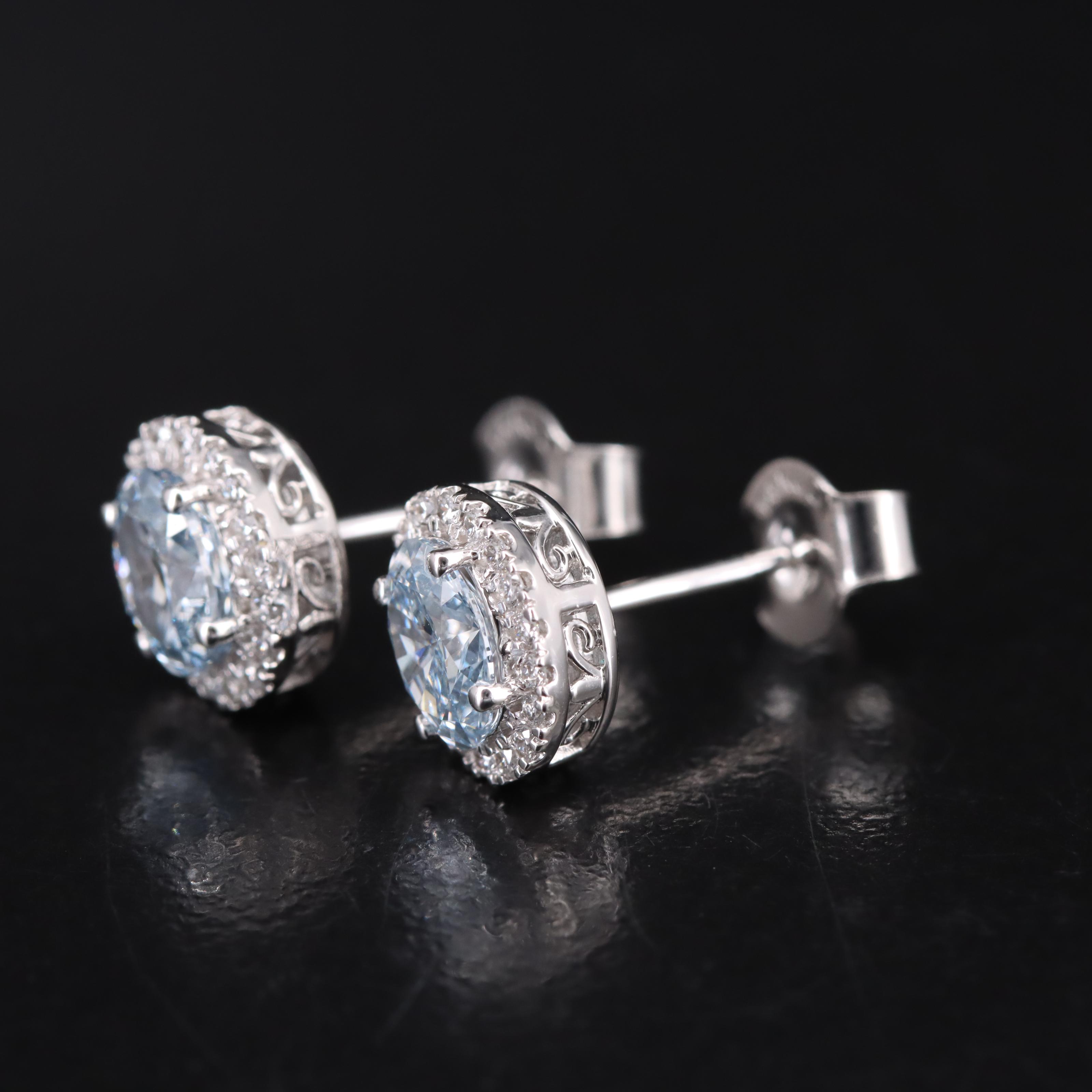 14K 1.15 CTW Lab Grown Diamond Stud Earrings
