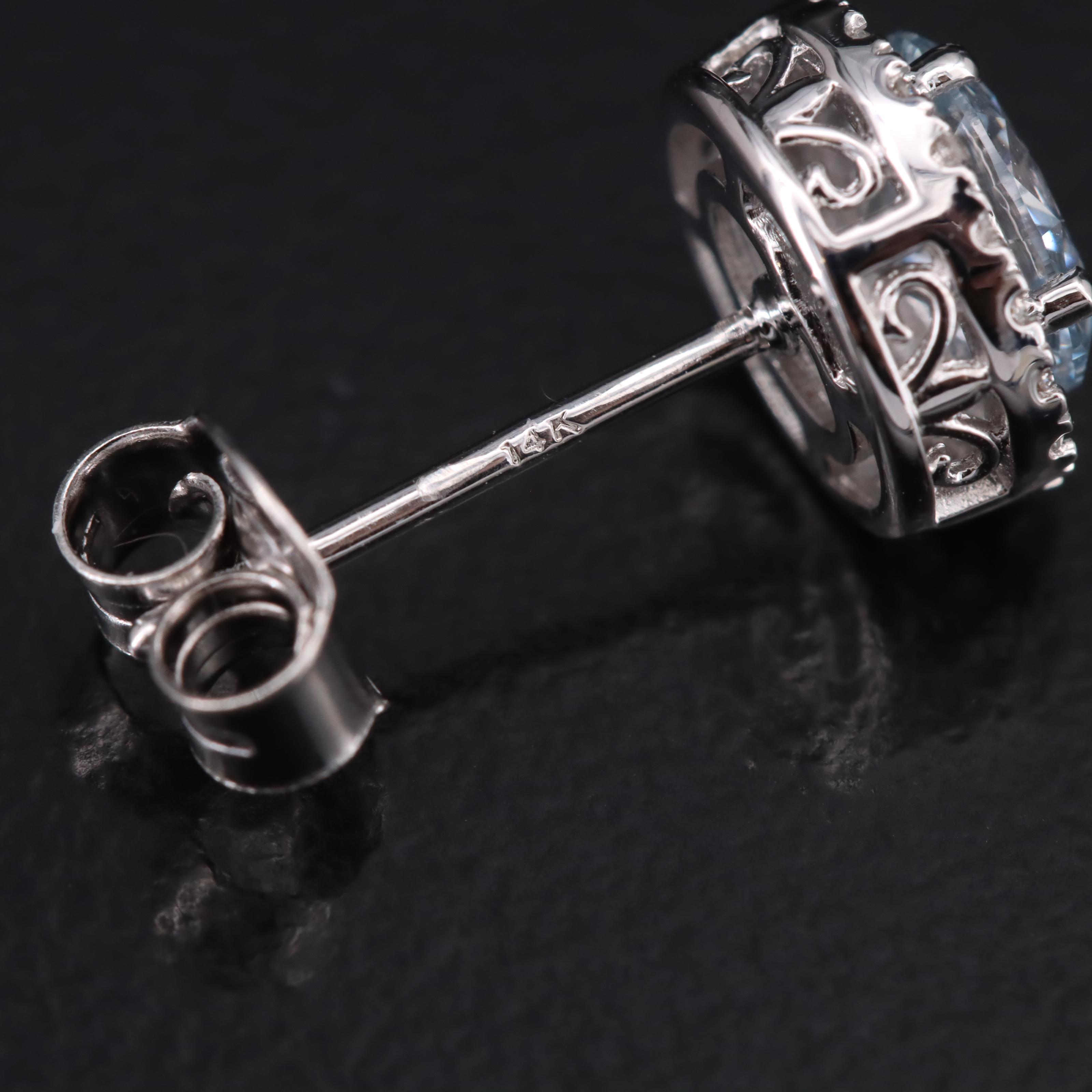 14K 1.15 CTW Lab Grown Diamond Stud Earrings