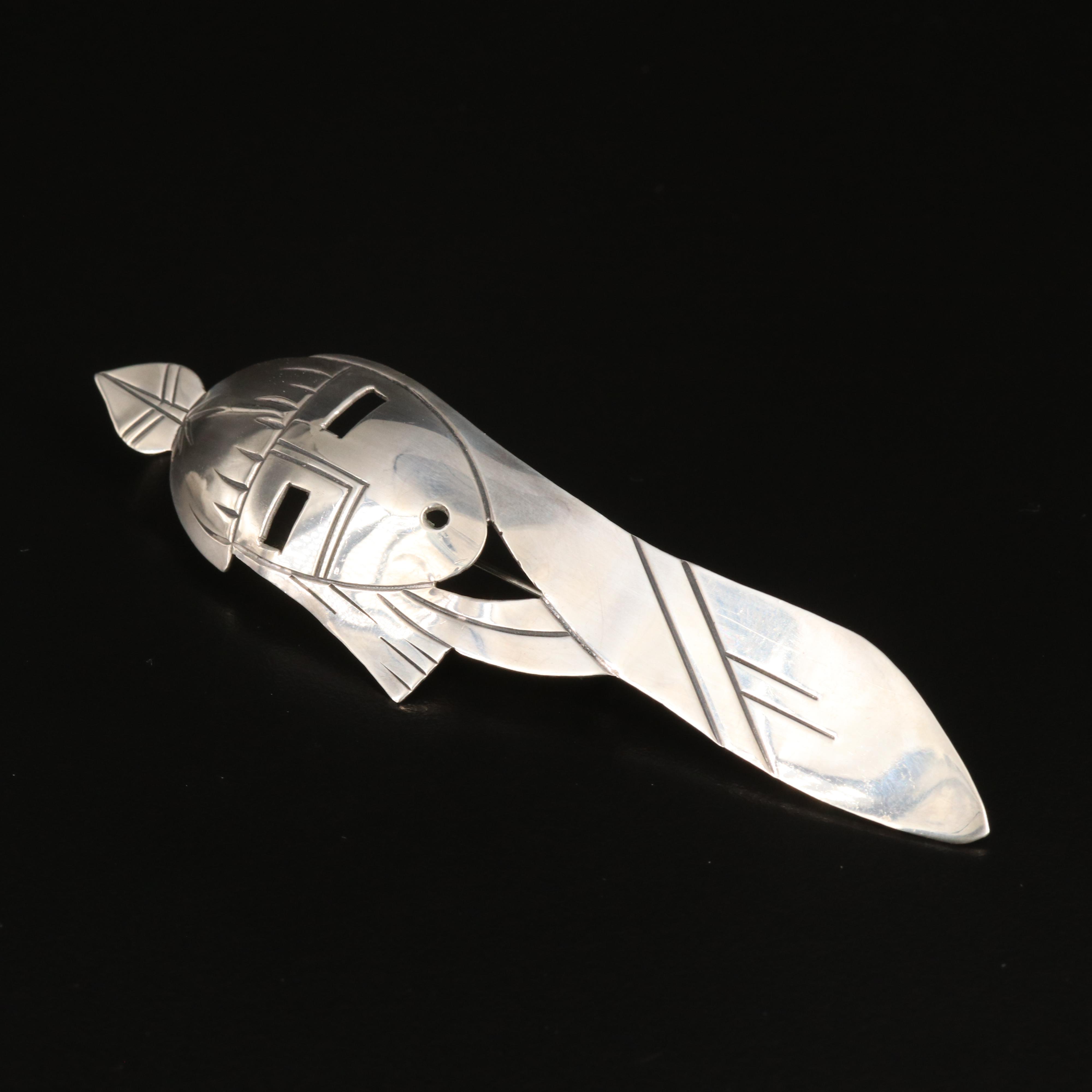 Alice McShirley Navajo Diné Sterling Converter Brooch