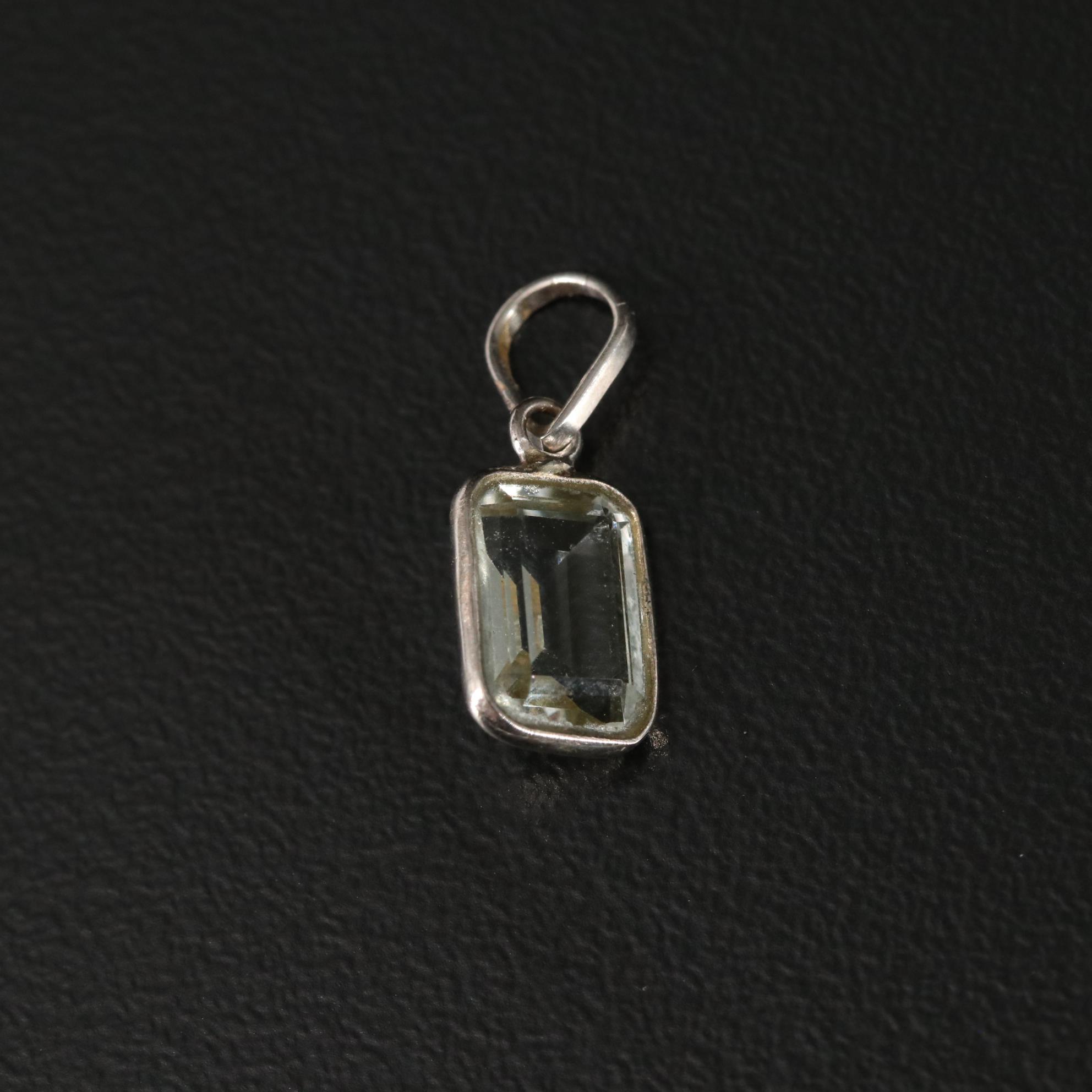 14K Prasiolite Pendant