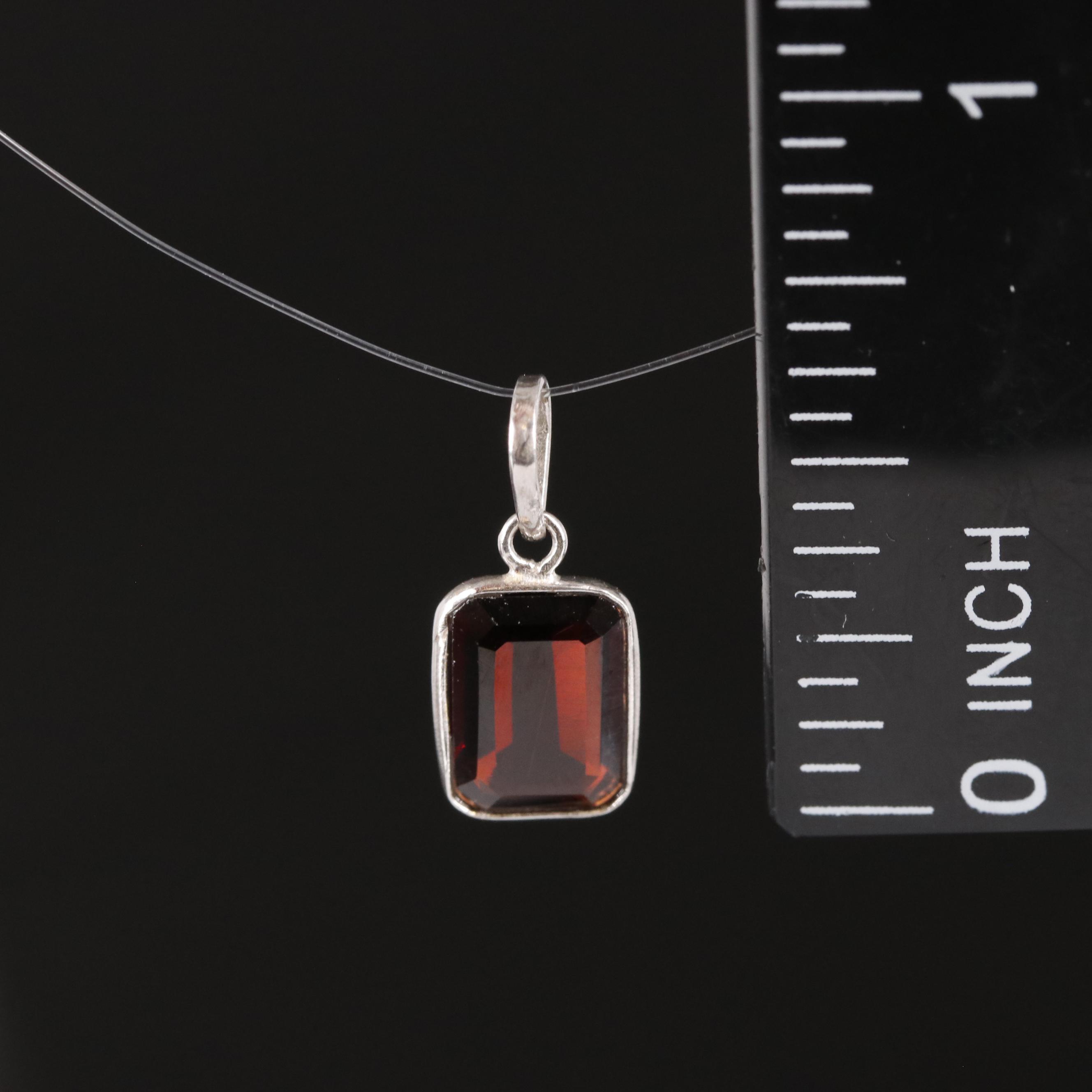 14K Garnet Pendant