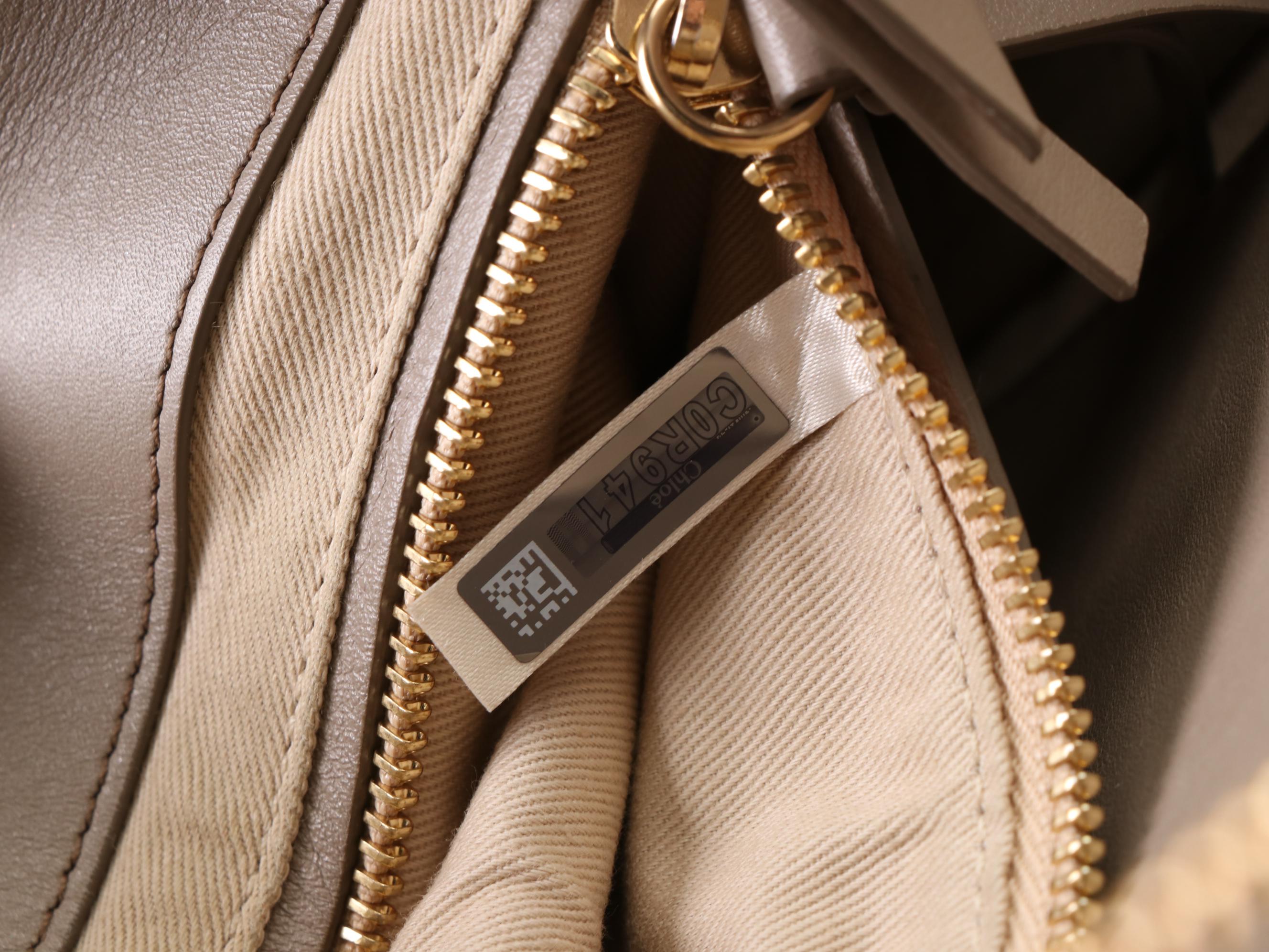 Chloé Roy Medium Shoulder Bag in Suede and Leather