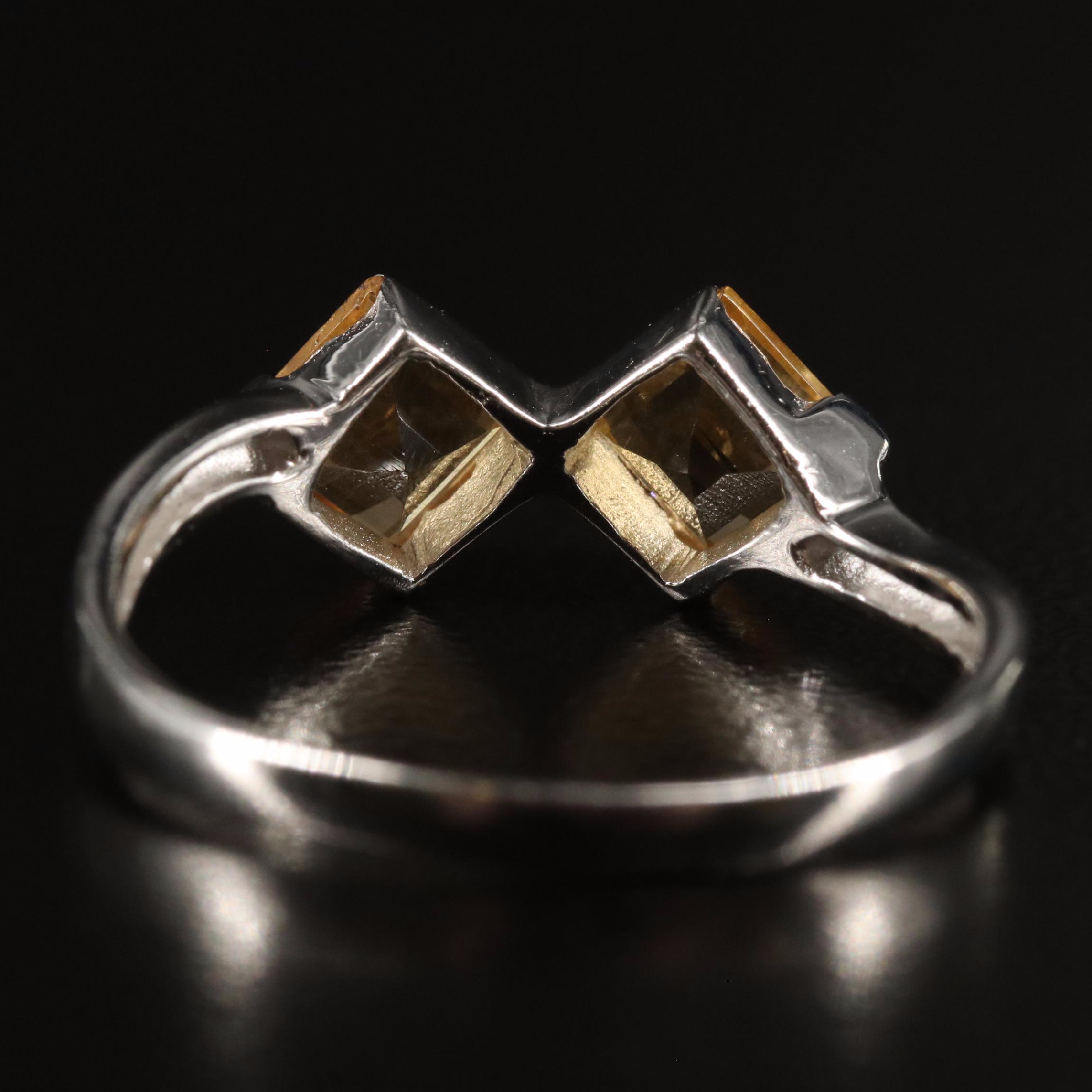 Sterling Citrine Ring